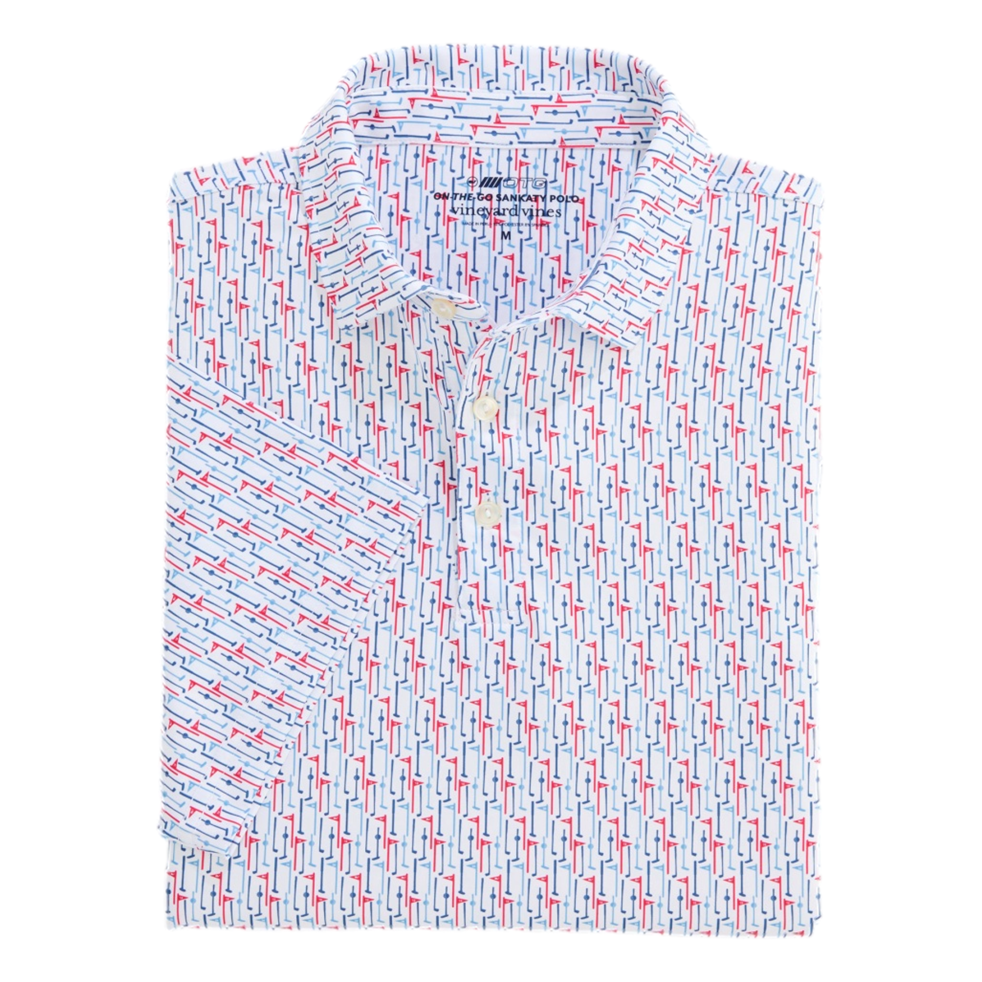 Printed Sankaty Men's Golf Polo Shirt