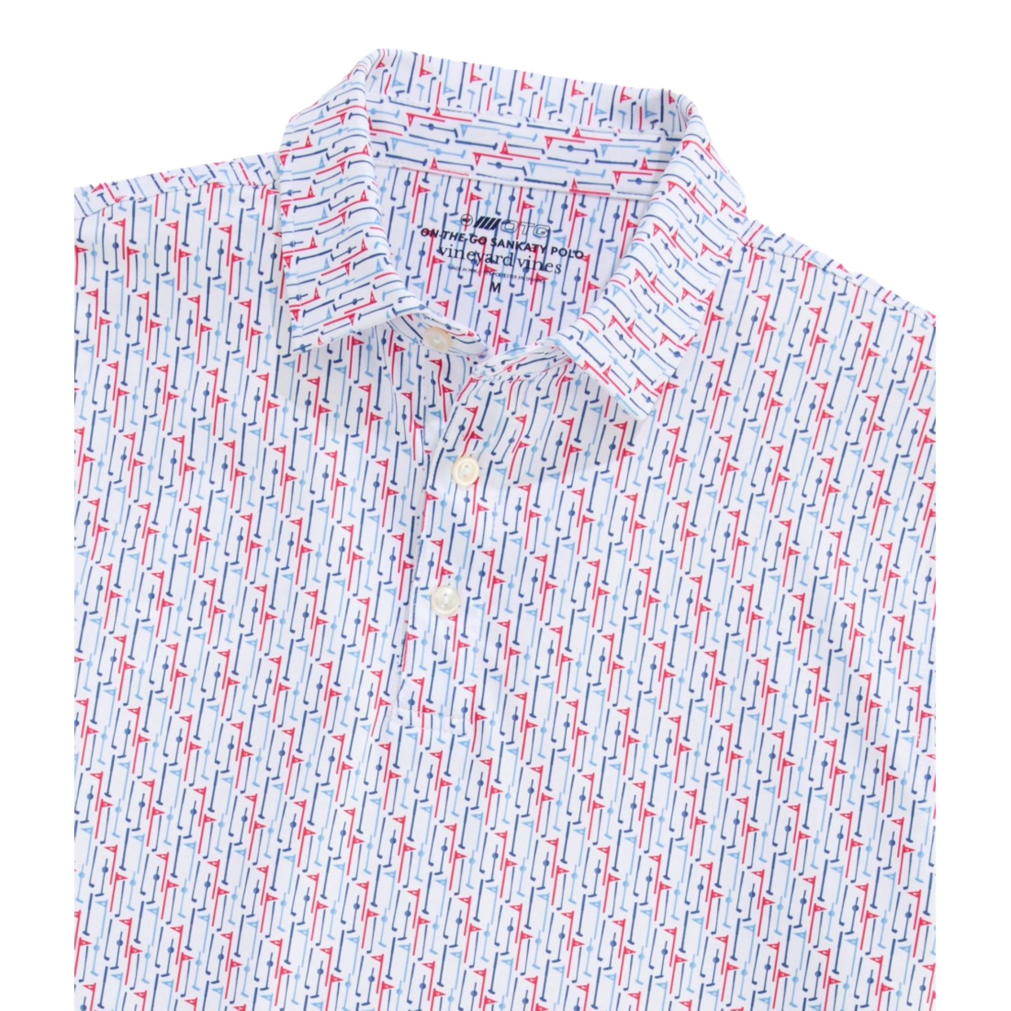 Printed Sankaty Men's Golf Polo Shirt
