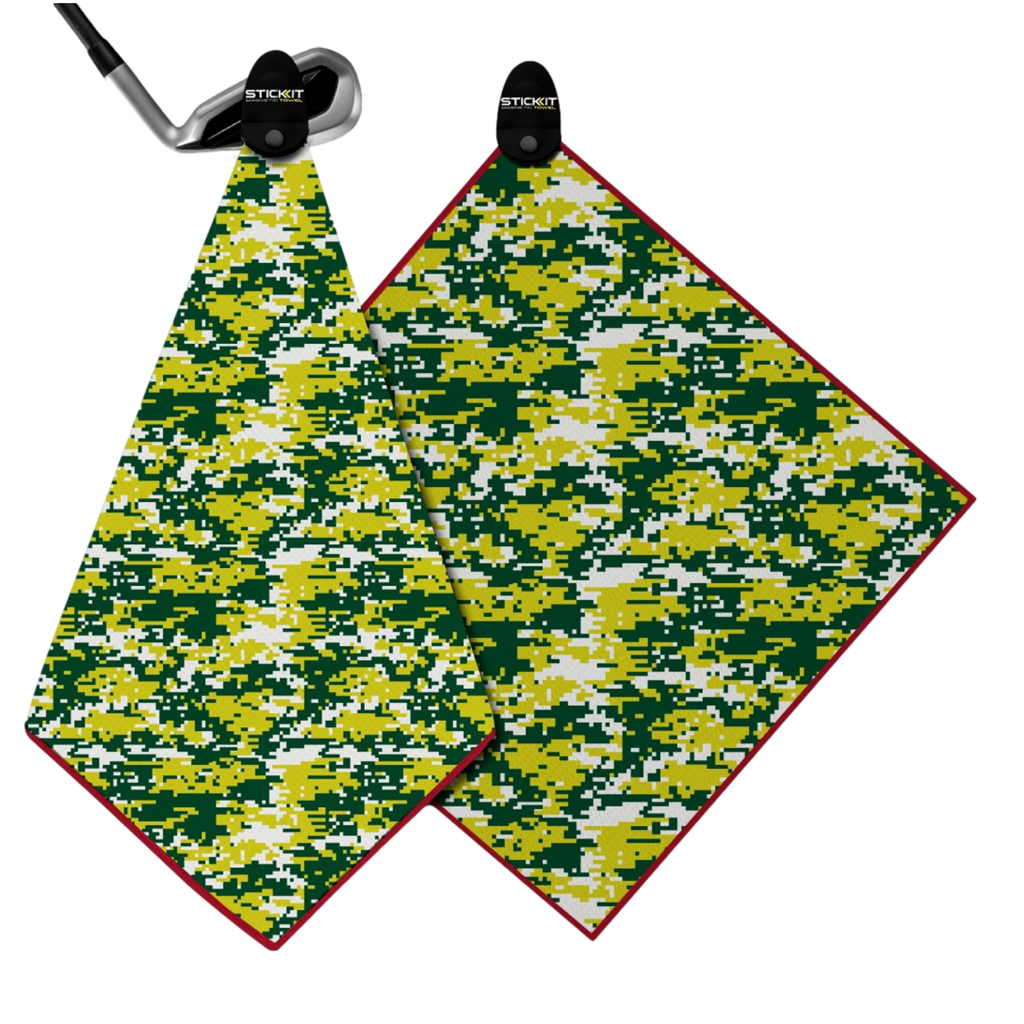 Digital Camo Magnetic Golf Towel