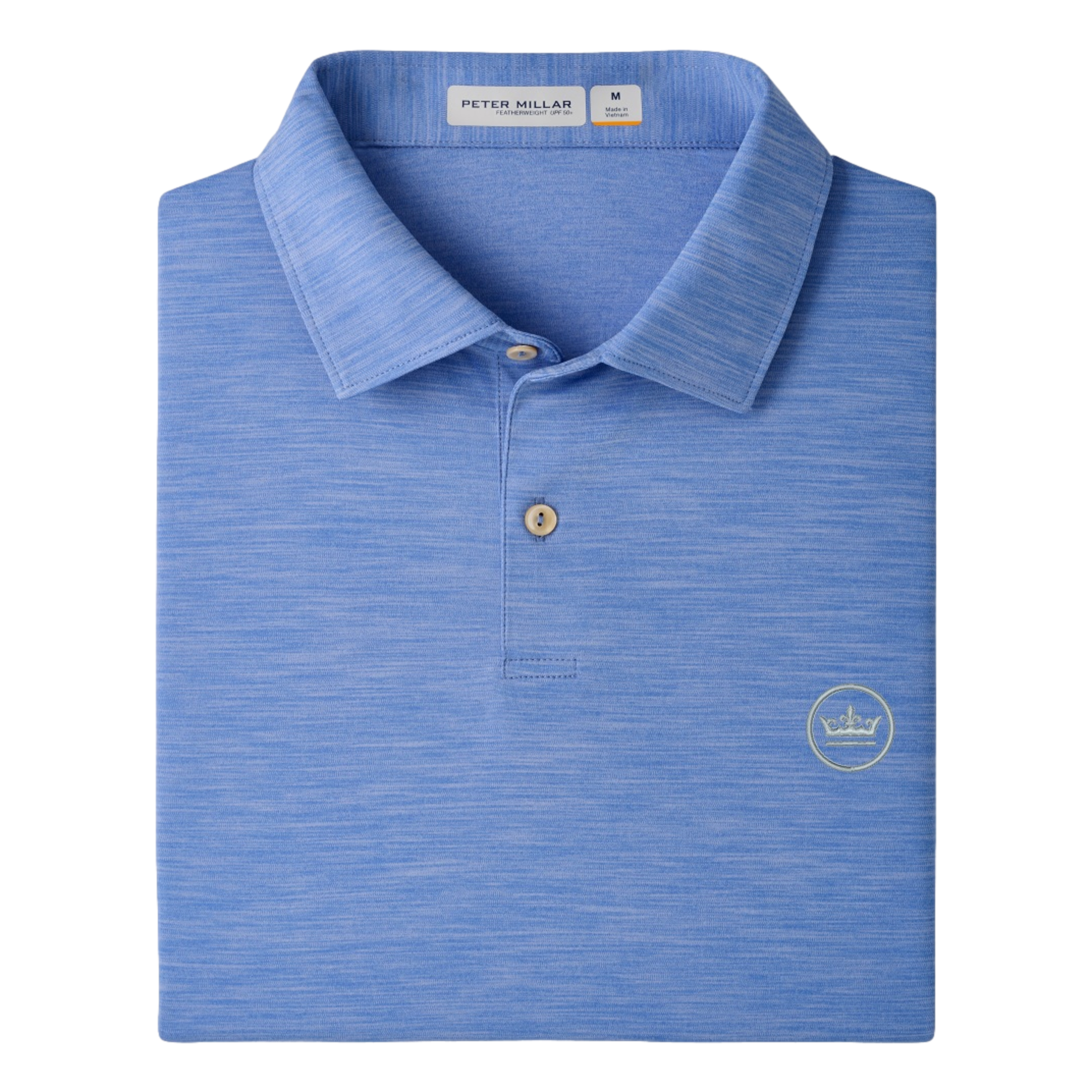 Melange Featherweight Performance Men's Golf Polo Shirt