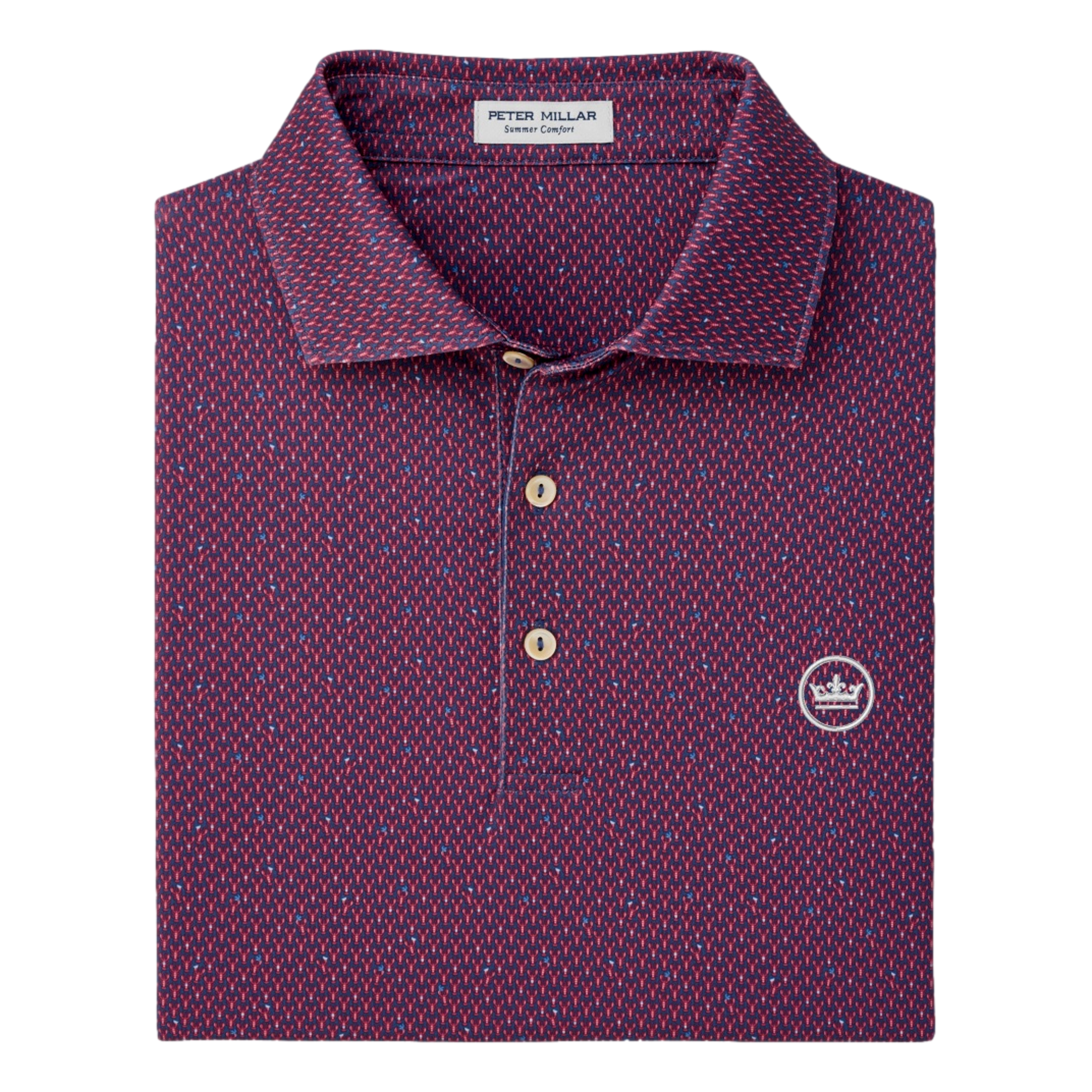 Lobster Boil Performance Jersey Men's Golf Polo Shirt