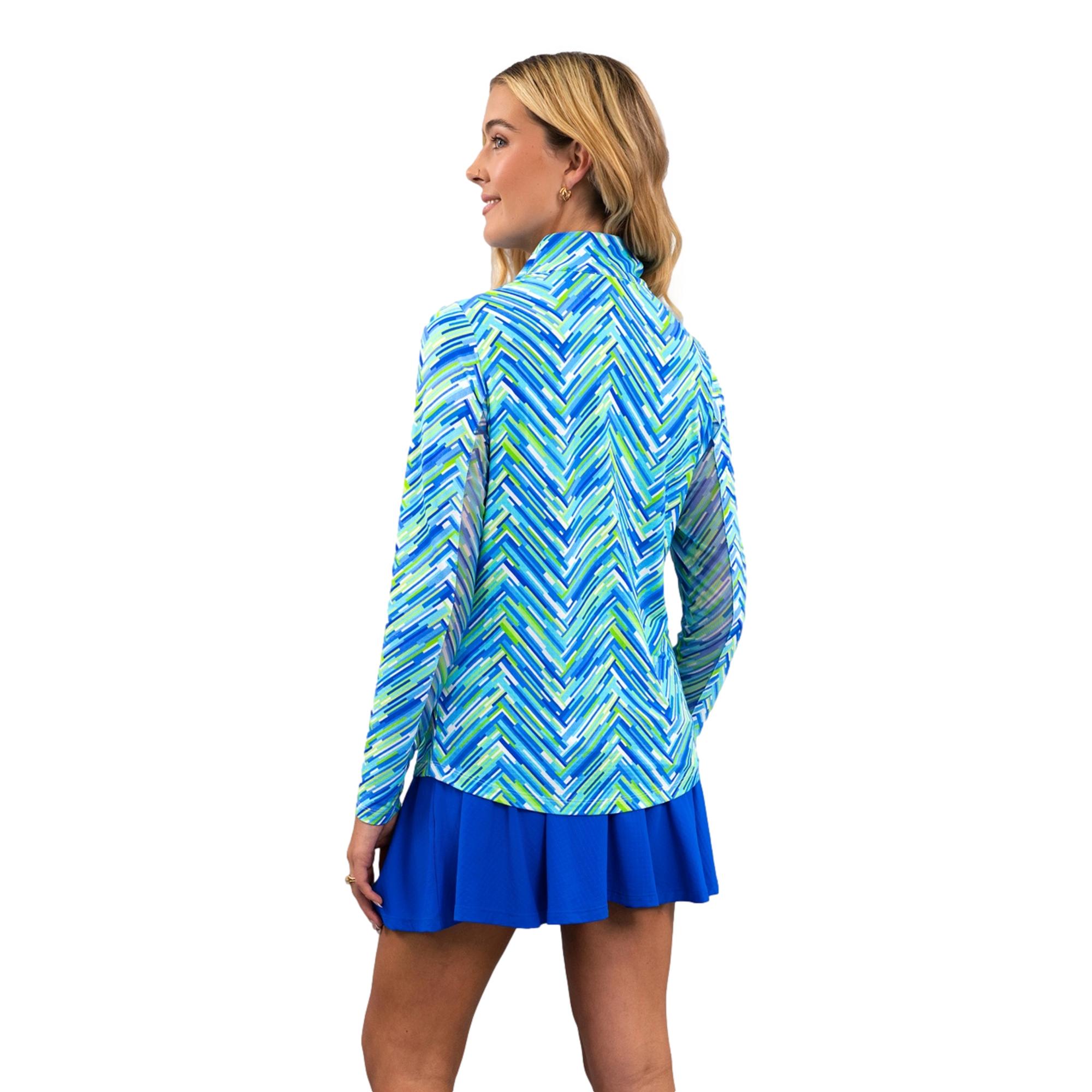 Robin Women's Long Sleeve Mock Neck Golf Quarter Zip