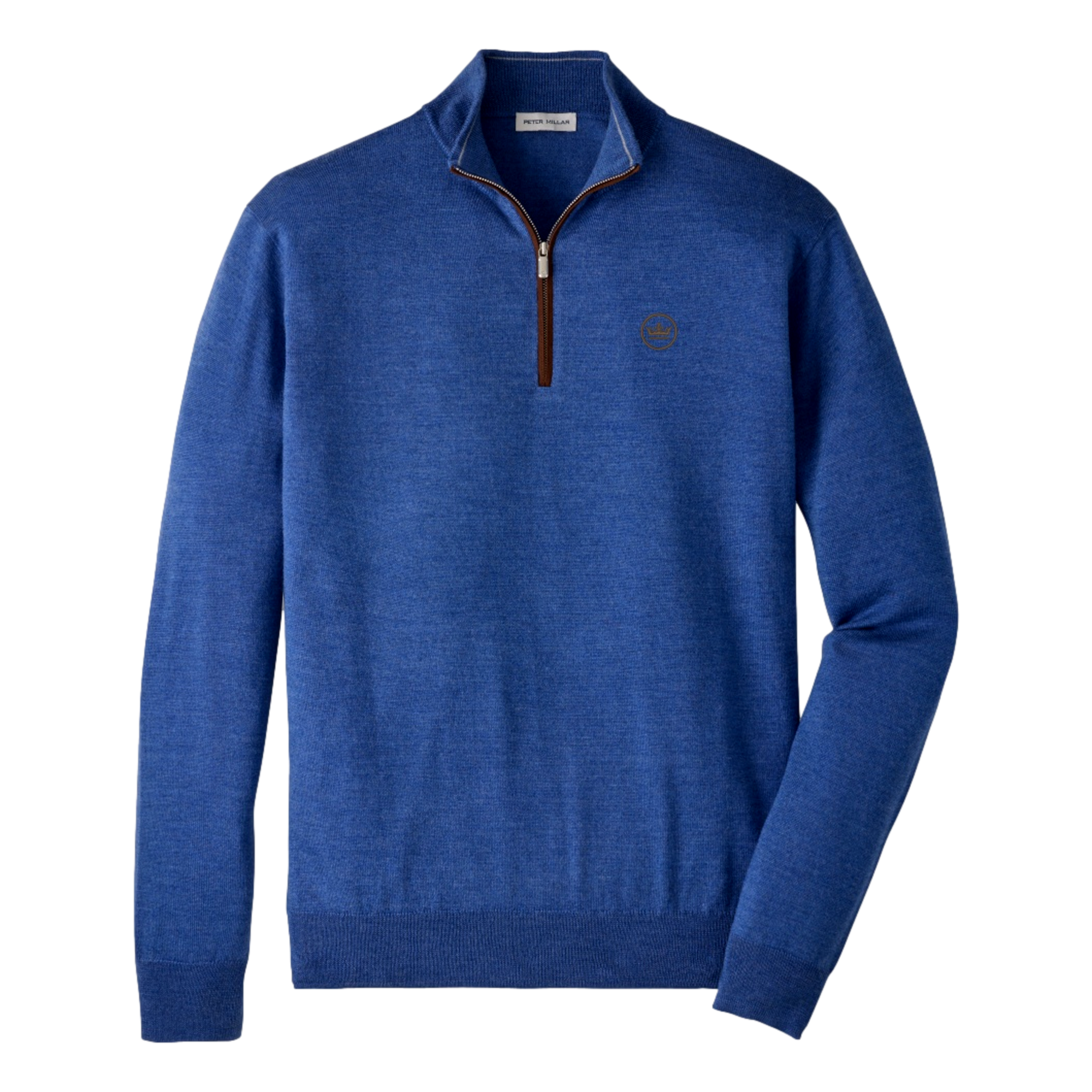 Autumn Crest Suede Trim Men's Golf Quarter Zip
