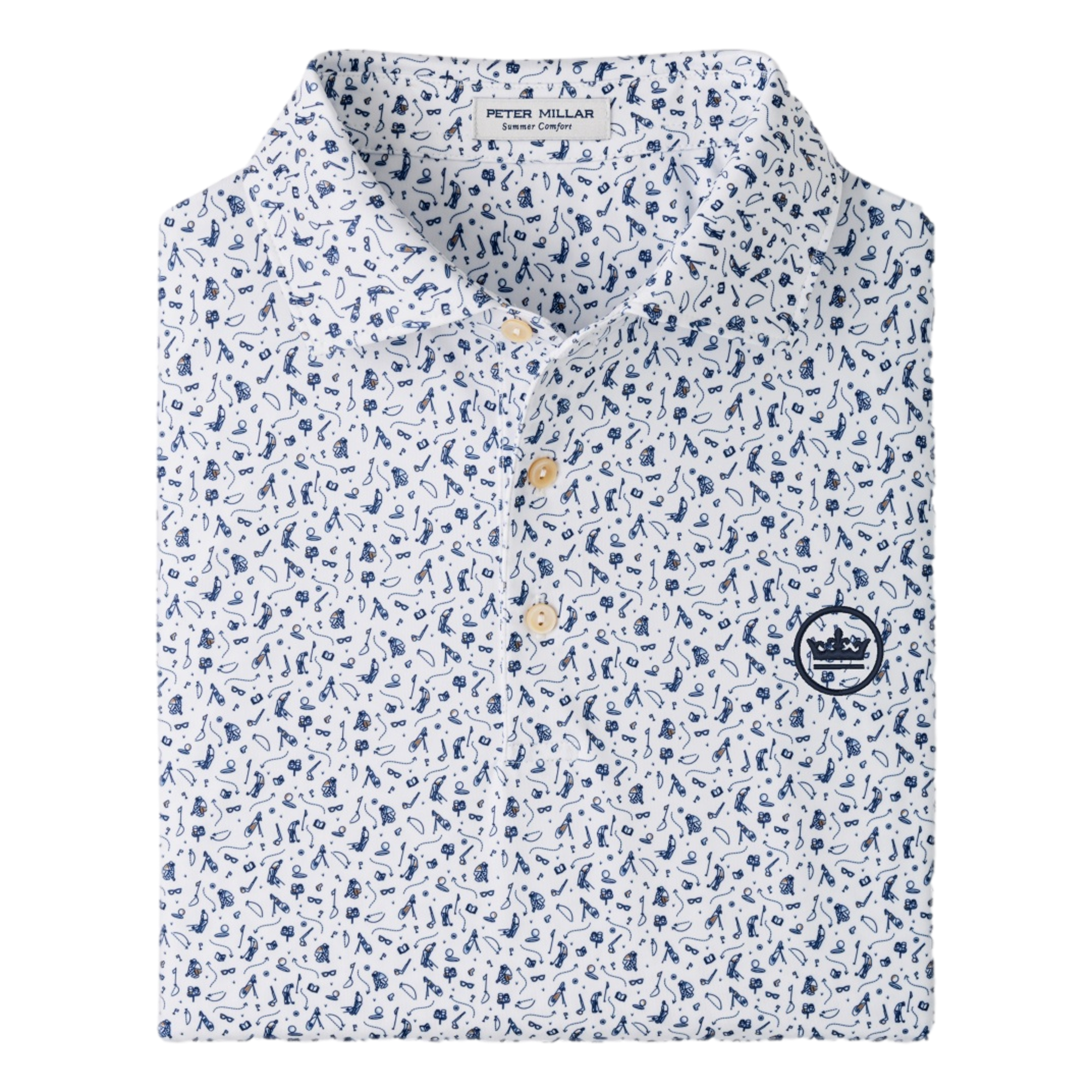Read The Putt Perf Jersey Men's Golf Polo Shirt