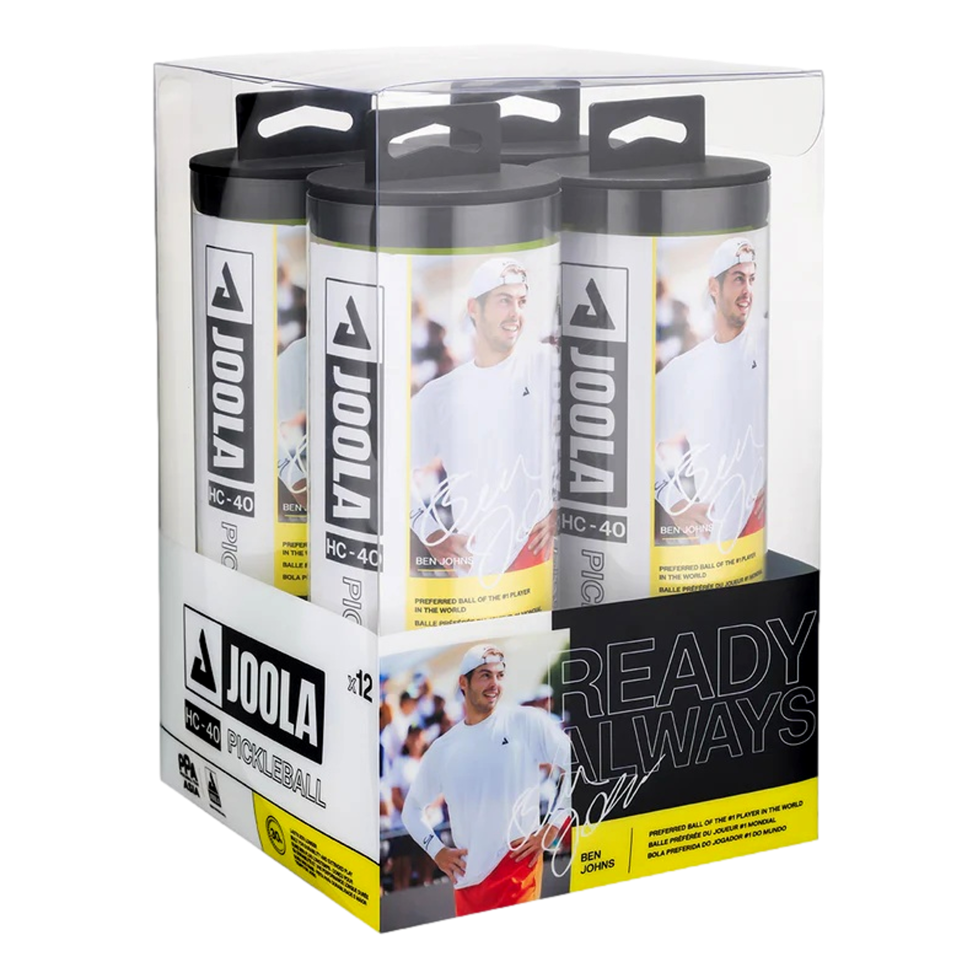 HC-40 3-PACK PB Yellow Pickleball Balls