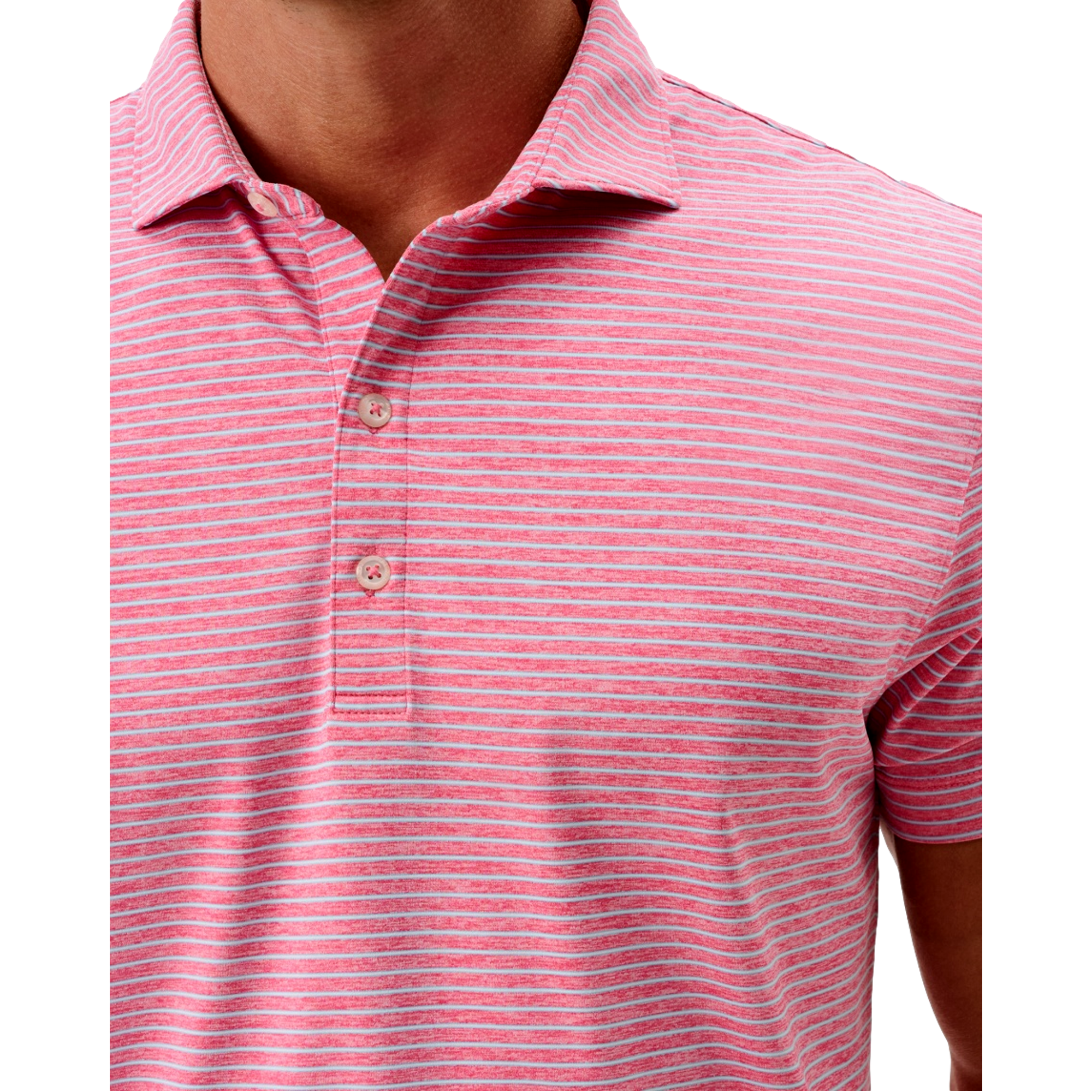 Michael Striped Men's Golf Polo Shirt