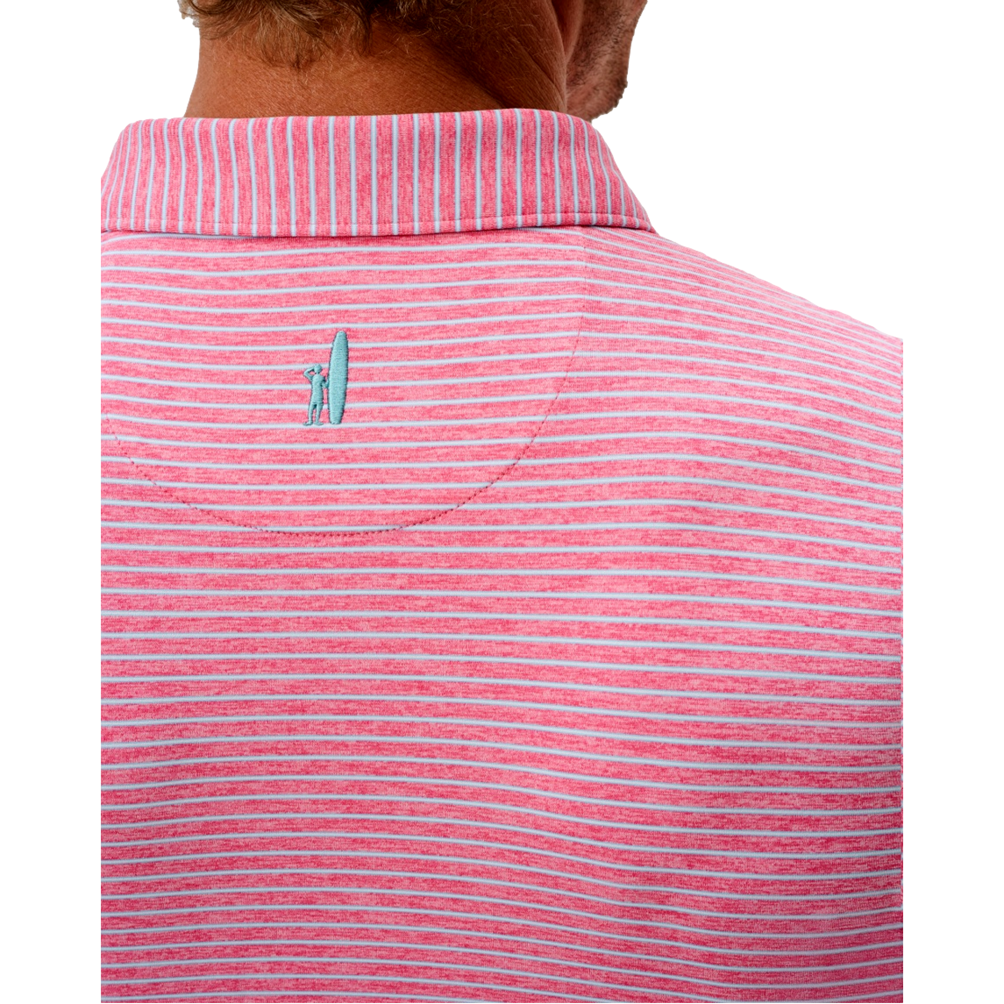 Michael Striped Men's Golf Polo Shirt