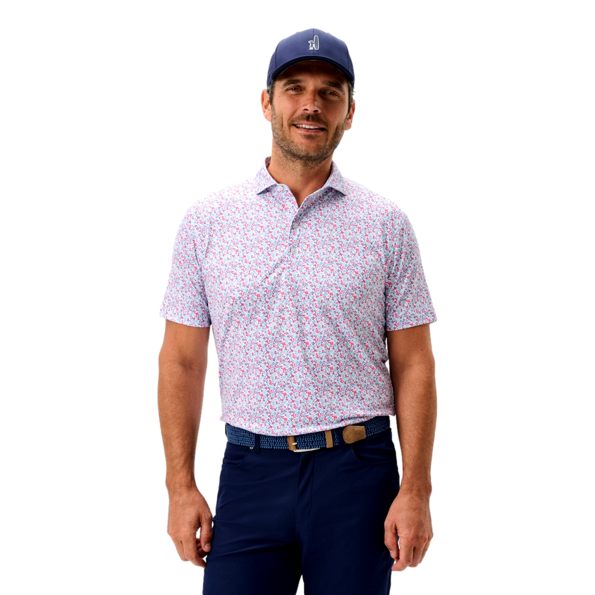 Charmer Print Men's Golf Polo Shirt
