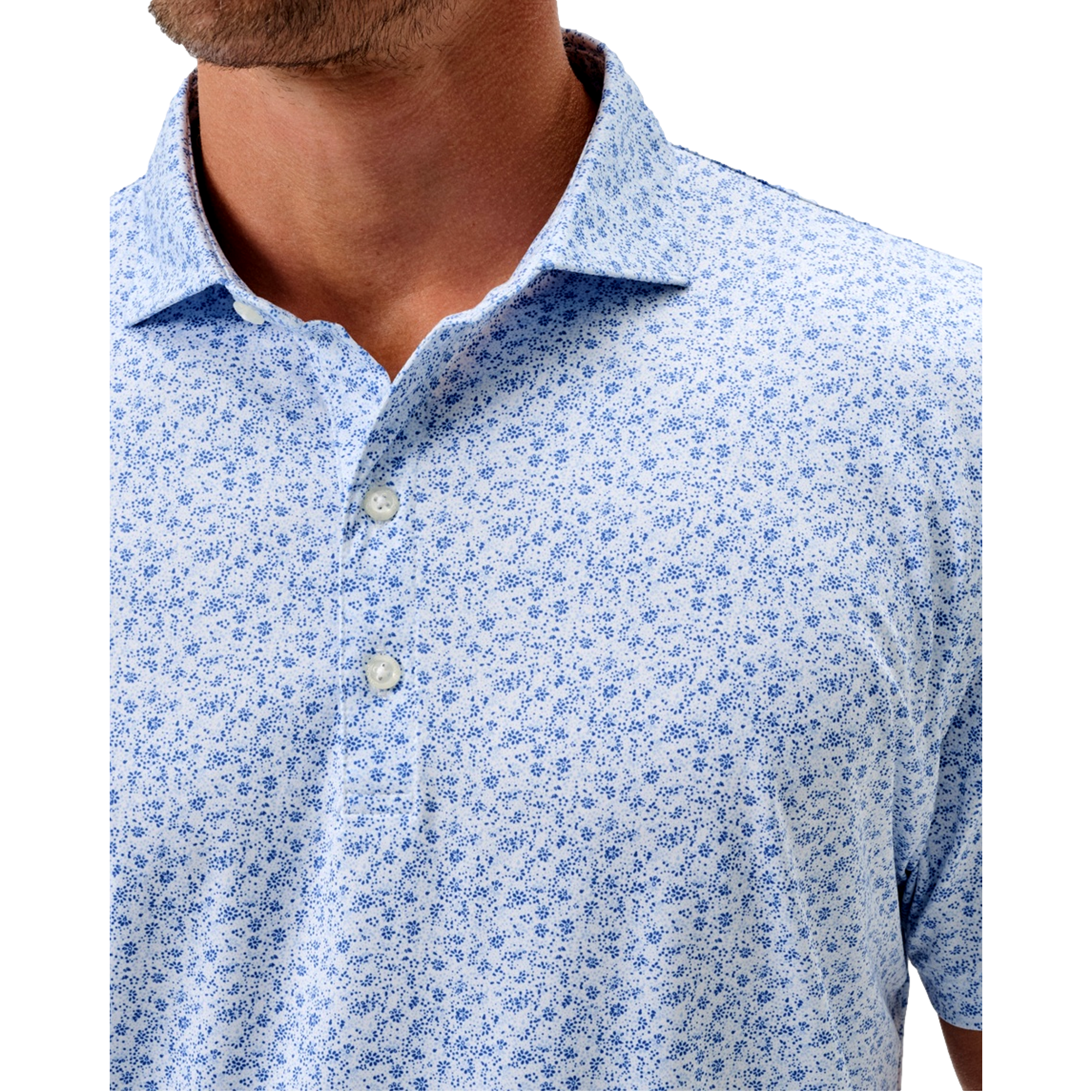 Marietta Print Men's Golf Polo Shirt
