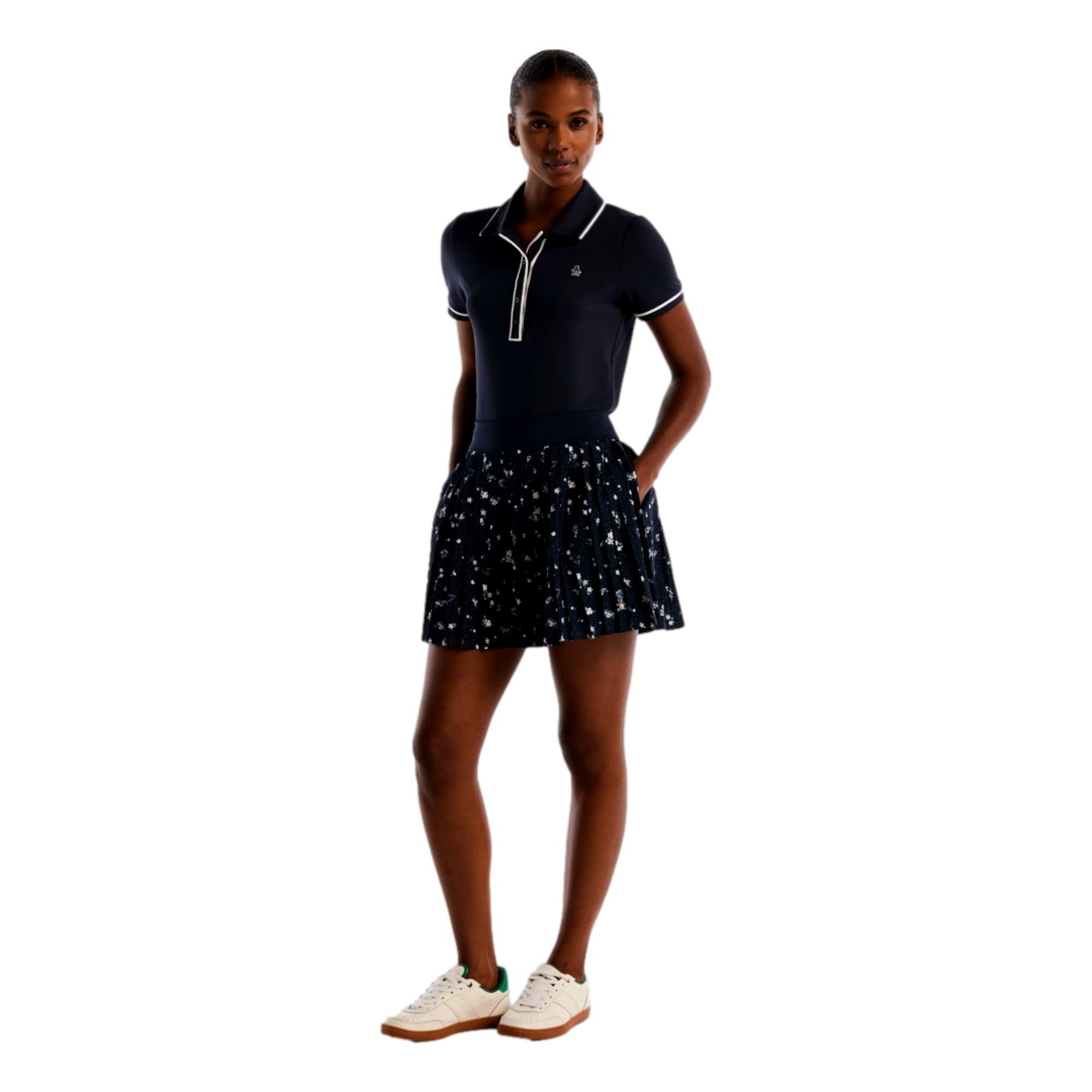 Floral Women's 16" Pleated Golf Skort
