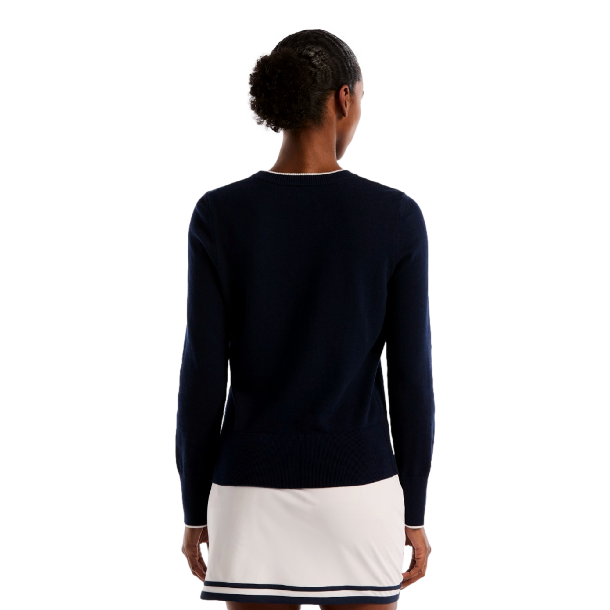 Tipping Women's Long Sleeve Solid Golf Sweater