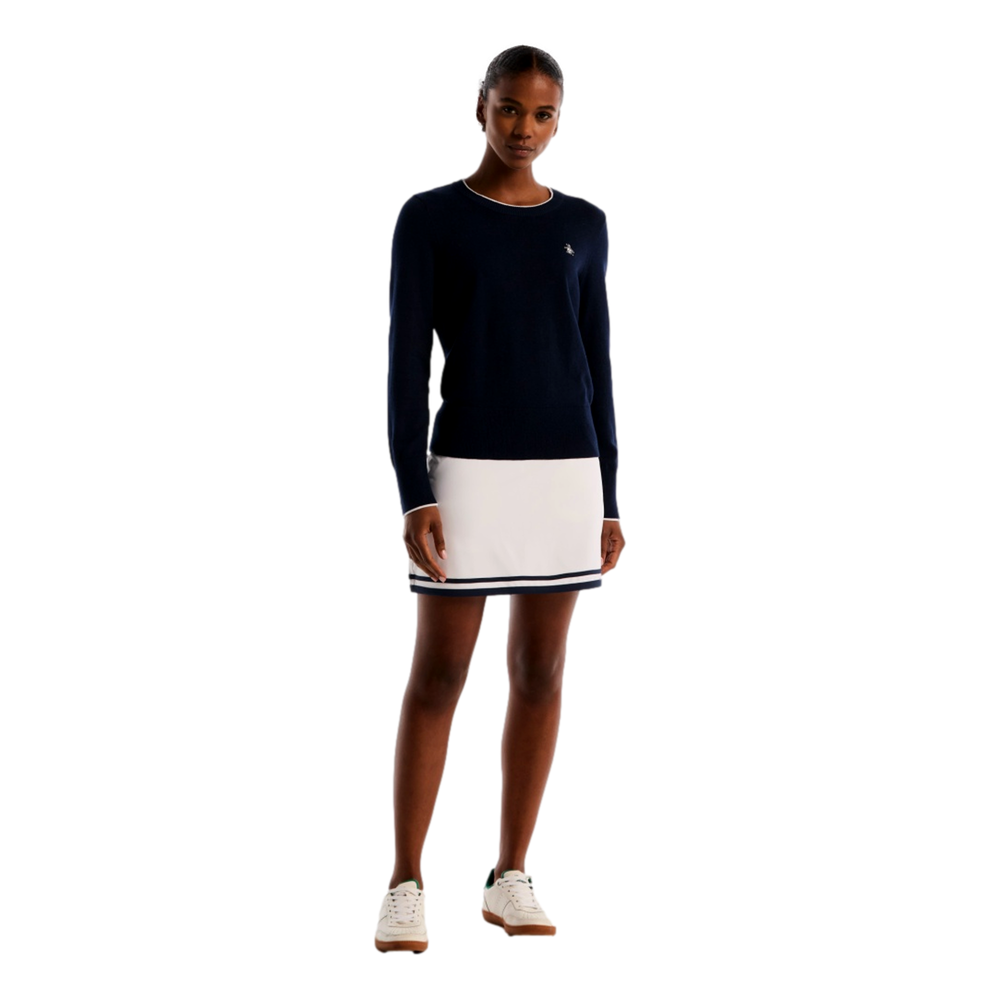 Tipping Women's Long Sleeve Solid Golf Sweater