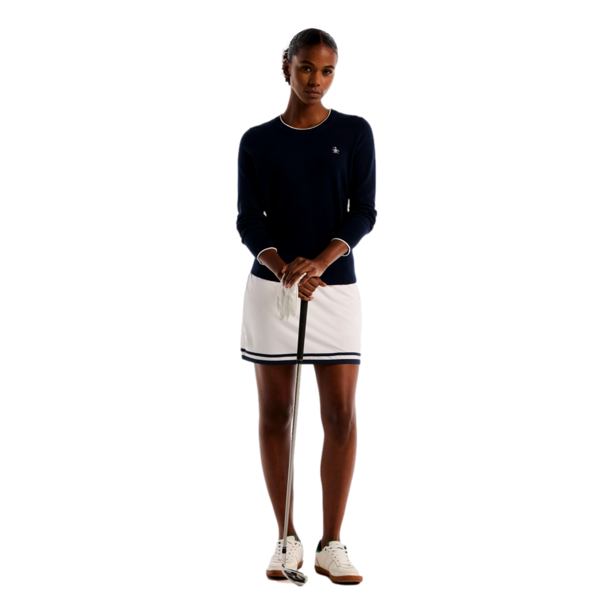 Tipping Women's Long Sleeve Solid Golf Sweater