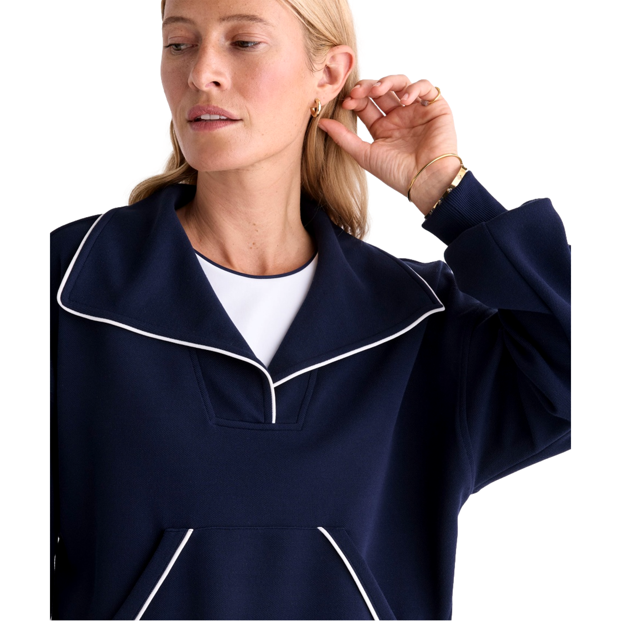 Performance Pique Women's Golf Pullover Sweatshirt