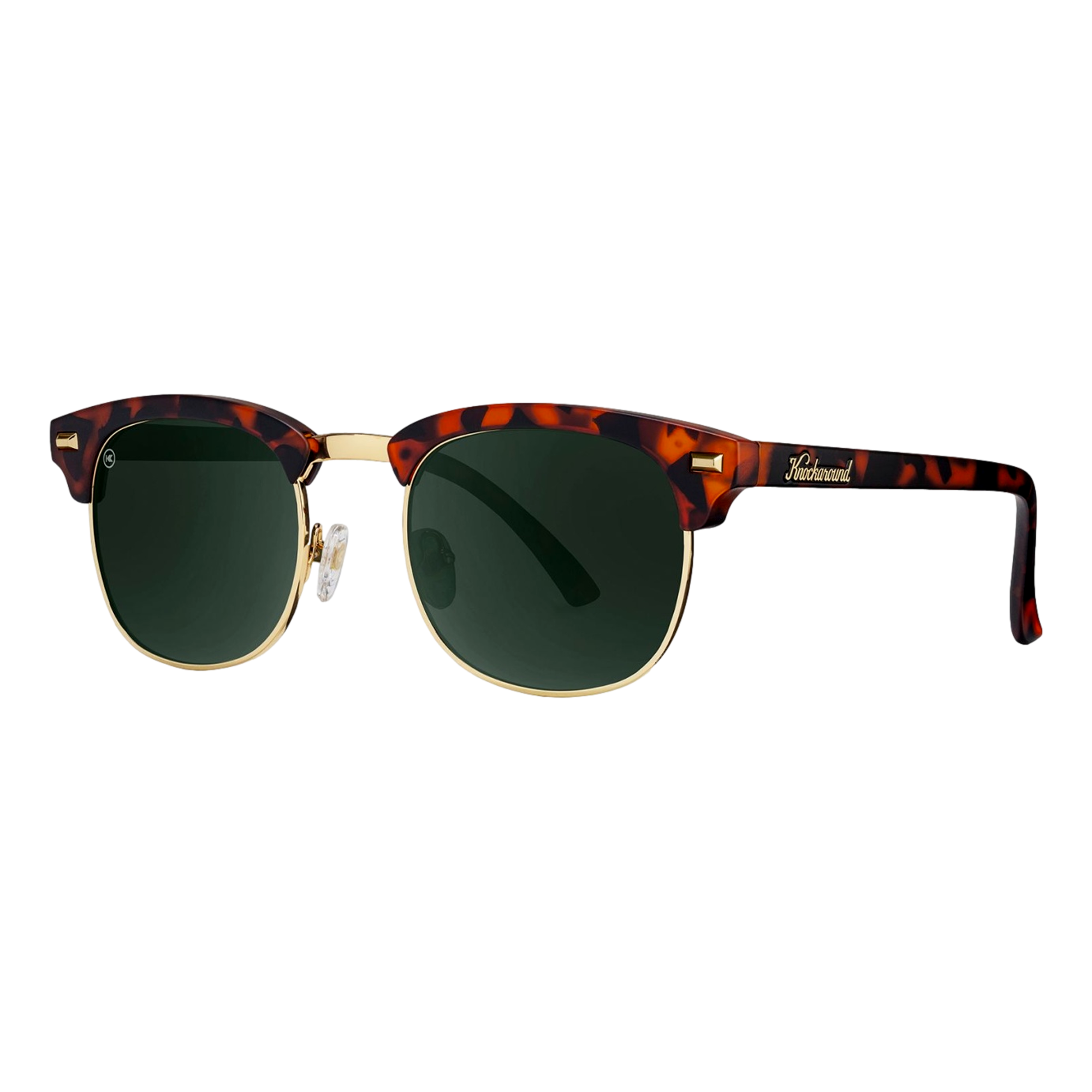 Matte Tortoise Shell & Gold Brooklines Golf Sunglasses