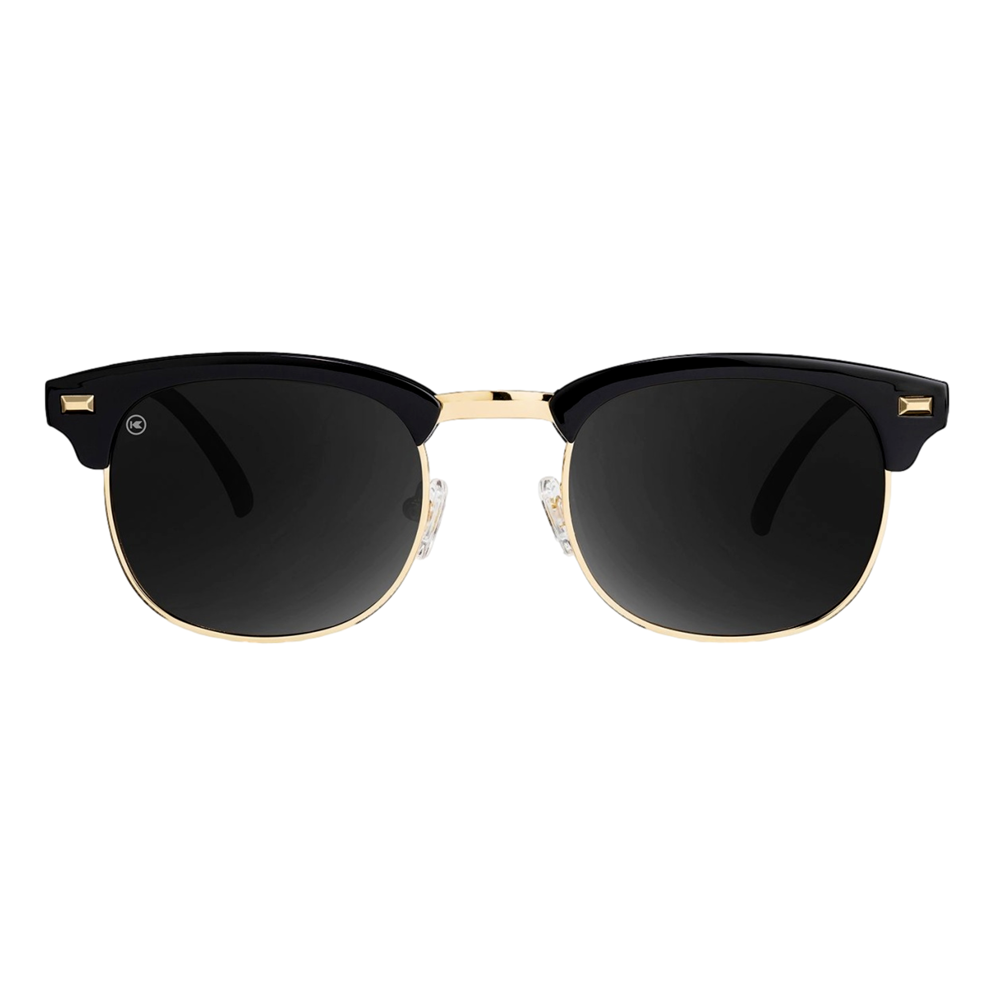 Glossy Black & Gold Brooklines Golf Sunglasses