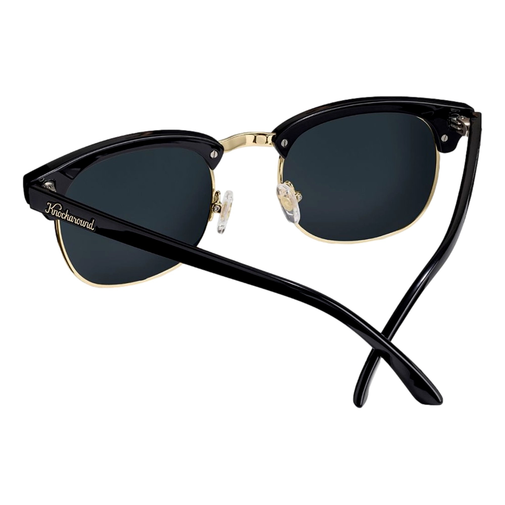 Glossy Black & Gold Brooklines Golf Sunglasses
