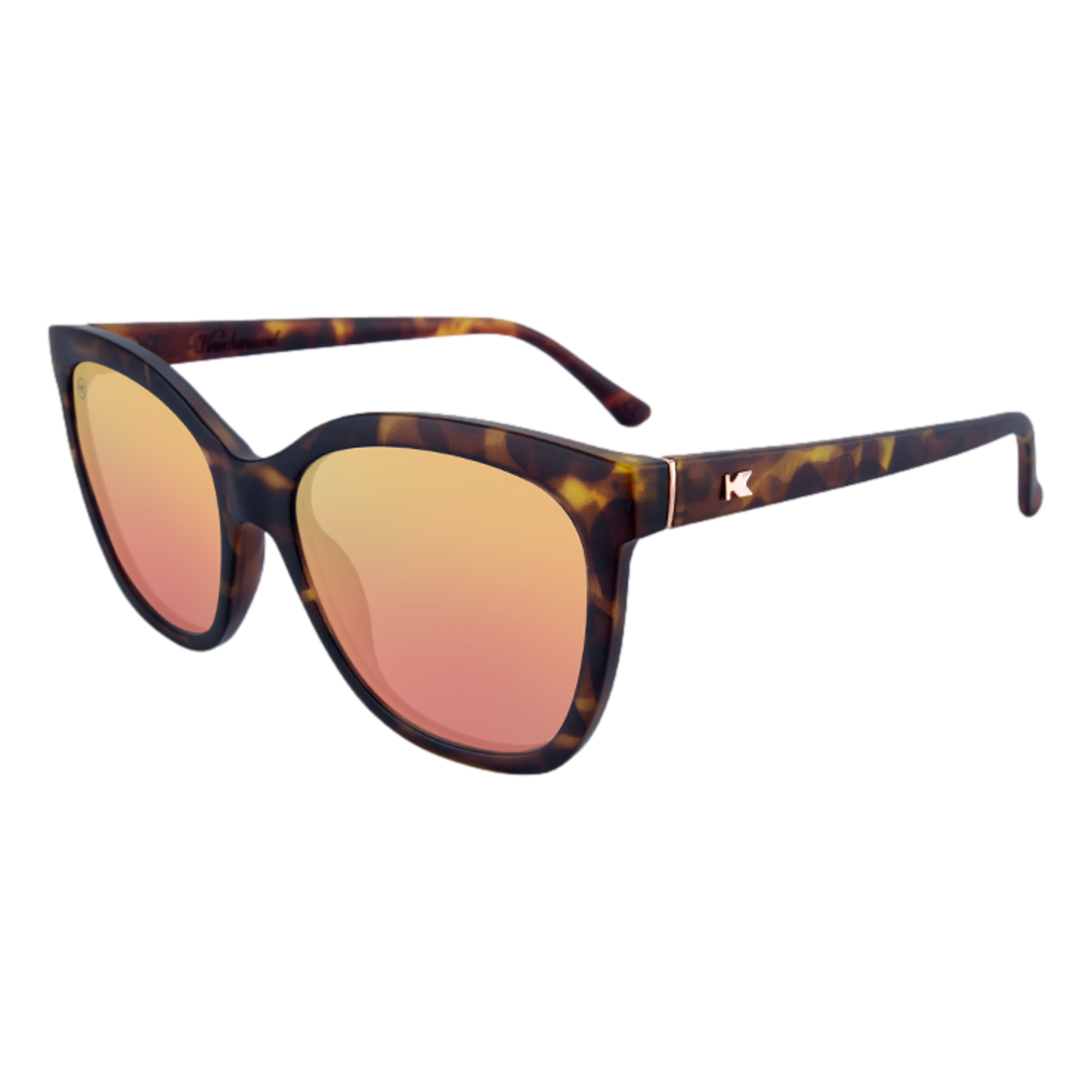 Matte Tortoise Shell & Rose Gold Deja View Golf Sunglasses