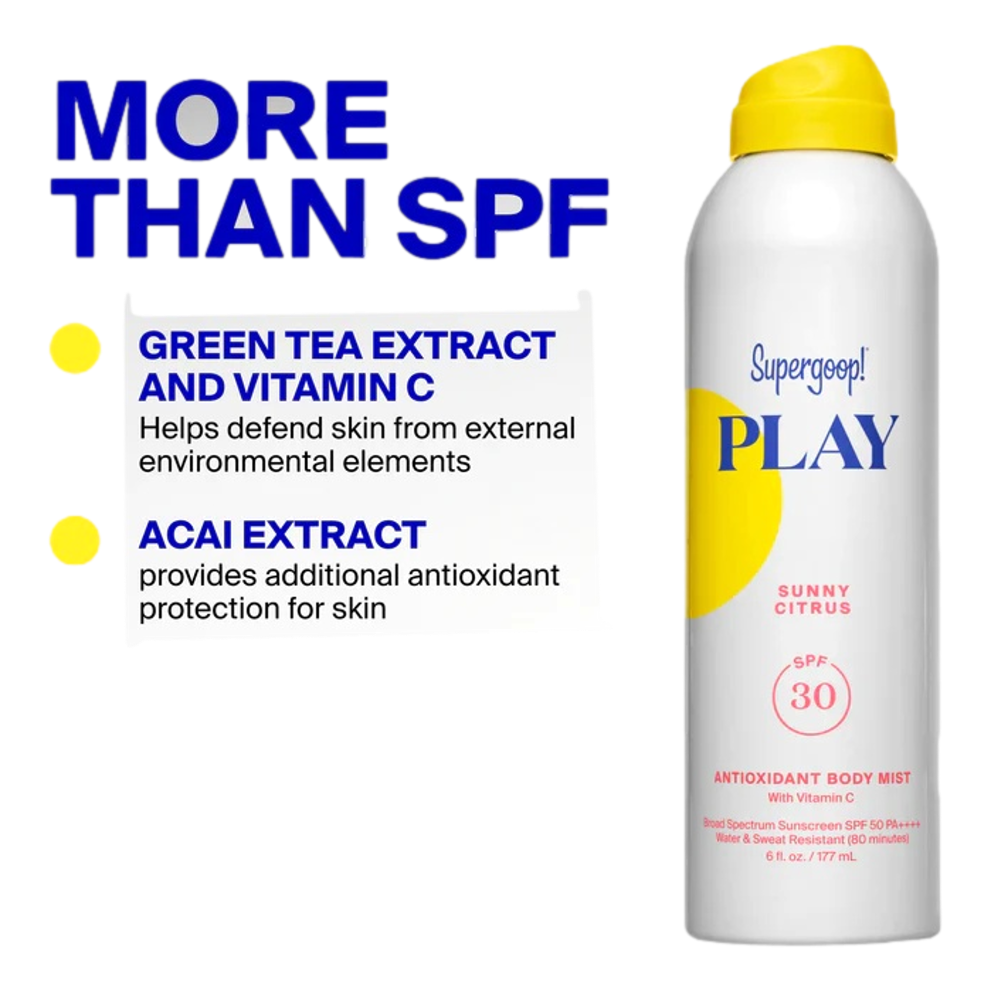 Body Mist SPF 30 with Vitamin C 6oz