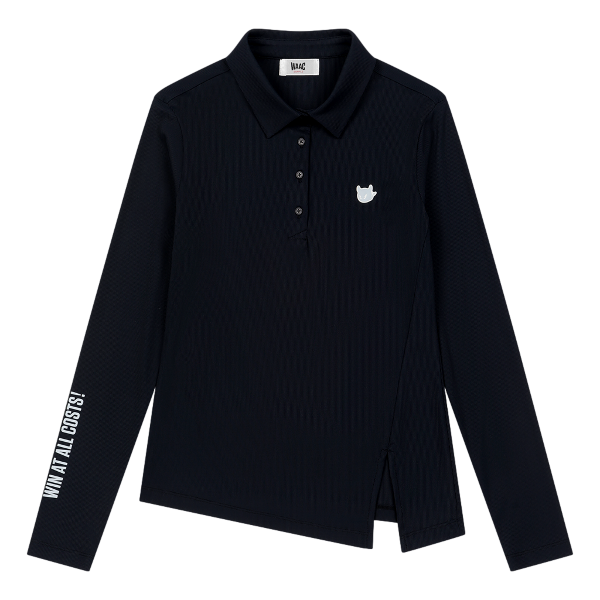 Split Hem Women's Long Sleeve Golf Polo