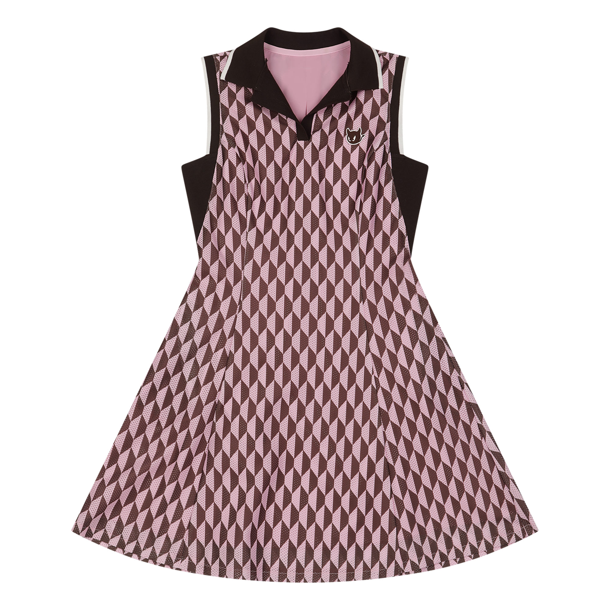 Athletic Optic Block Women's Sleeveless Golf Dress