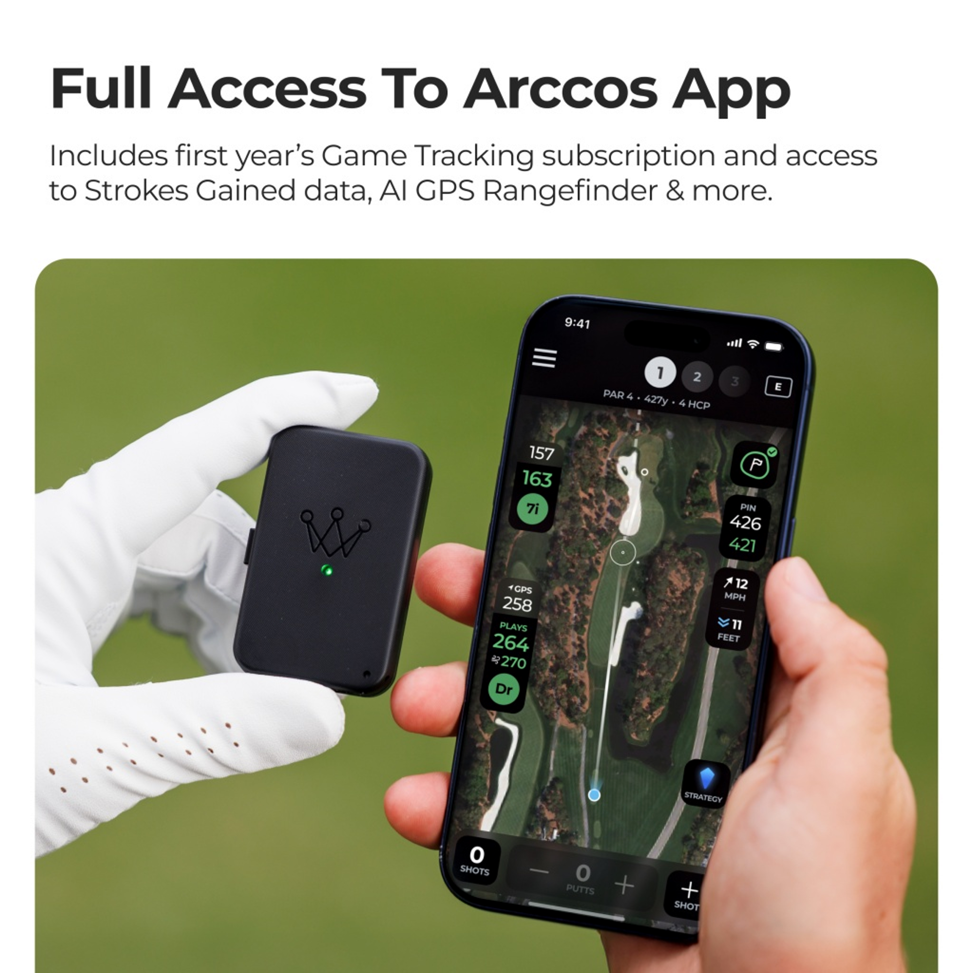 Arccos Air Link Pro Game Tracking GPS Unit