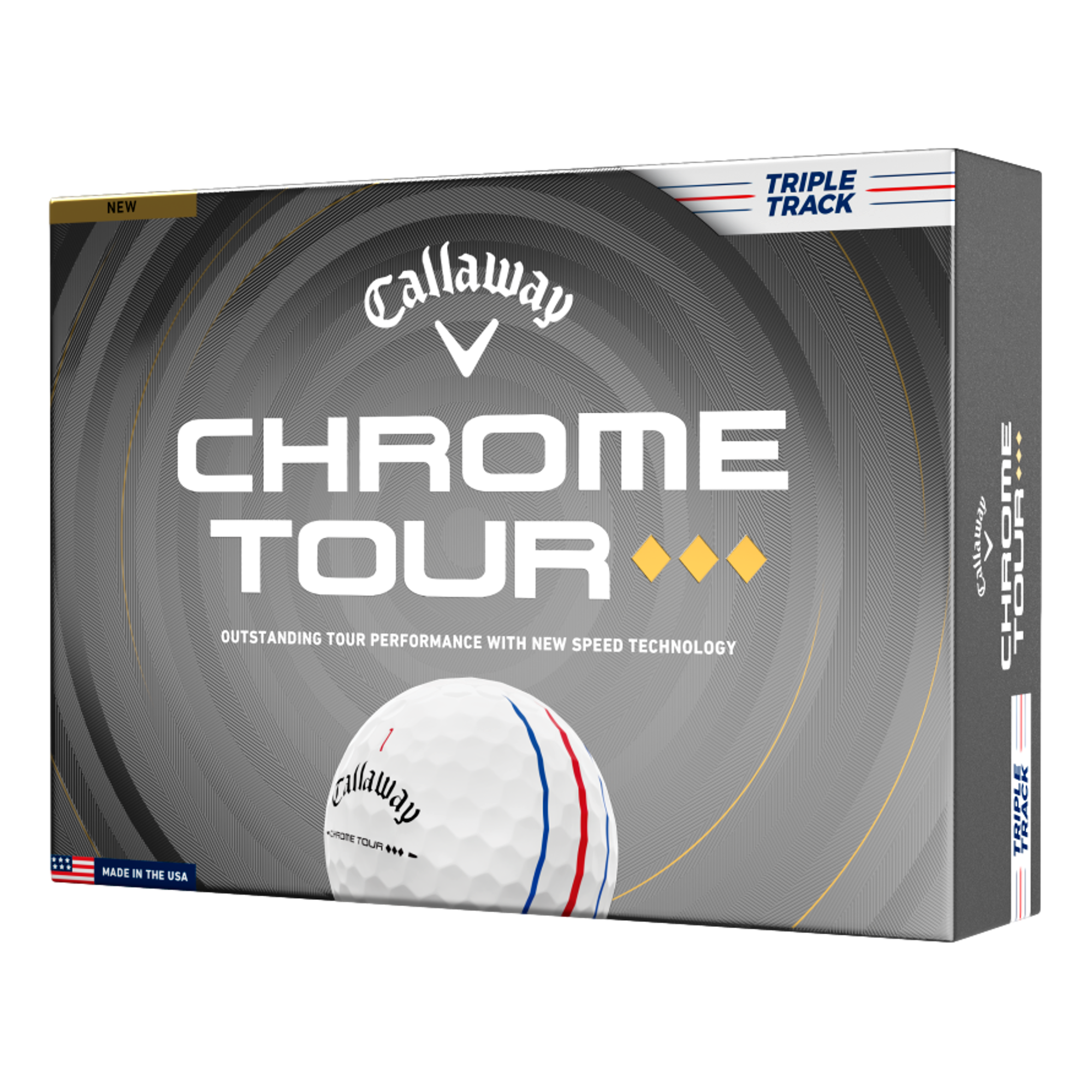 Chrome Tour Triple Diamond Triple Track 26 Golf Ball