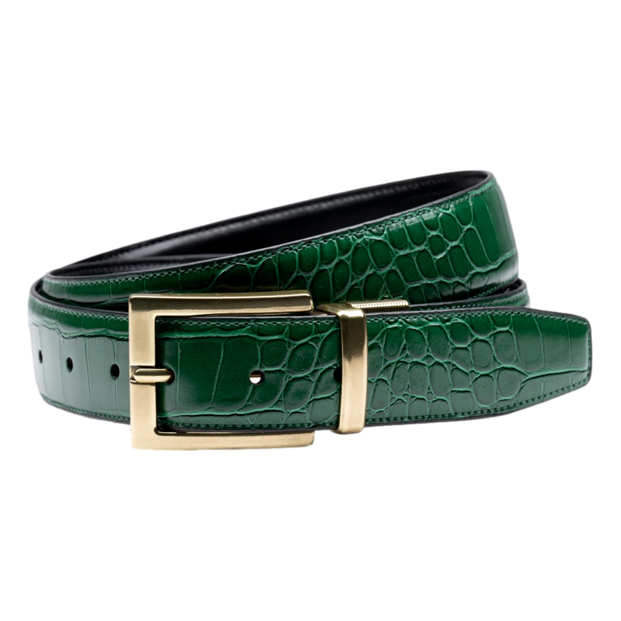 Spirit Leatherworks Croco-To-Smooth Reversable Men's Golf Belt