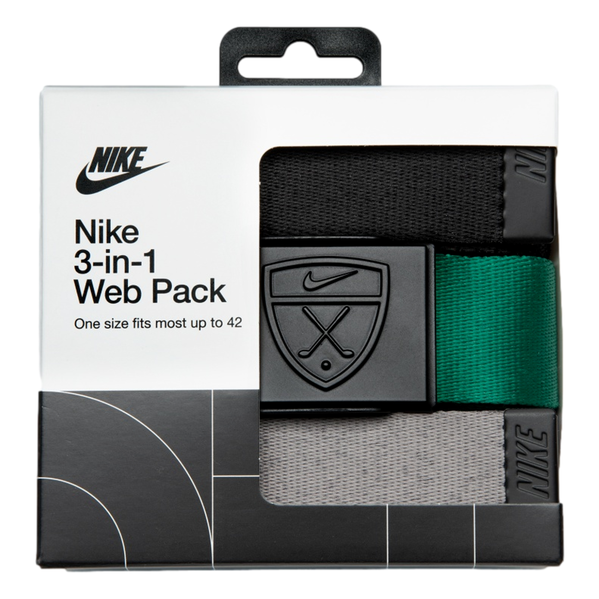 3 In1 Web Pack Logo Men's Golf Belt