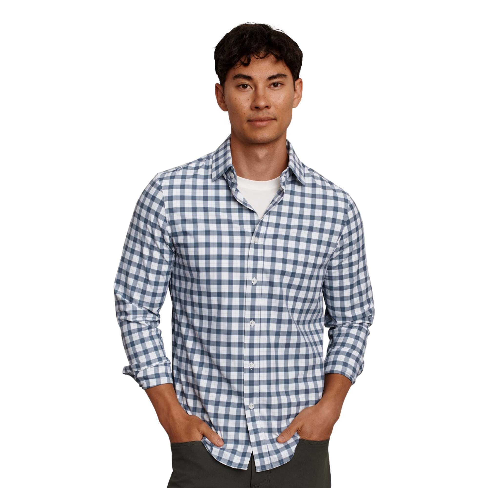 State Of Mind Button Up Men's Golf Polo Shirt