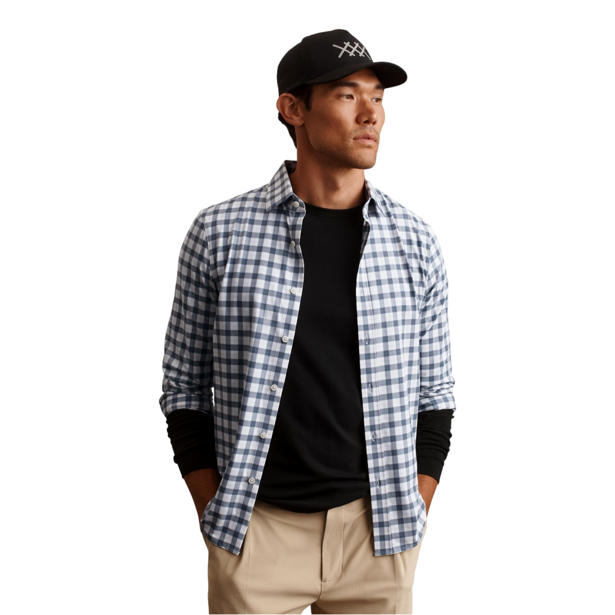 State Of Mind Button Up Men's Golf Polo Shirt
