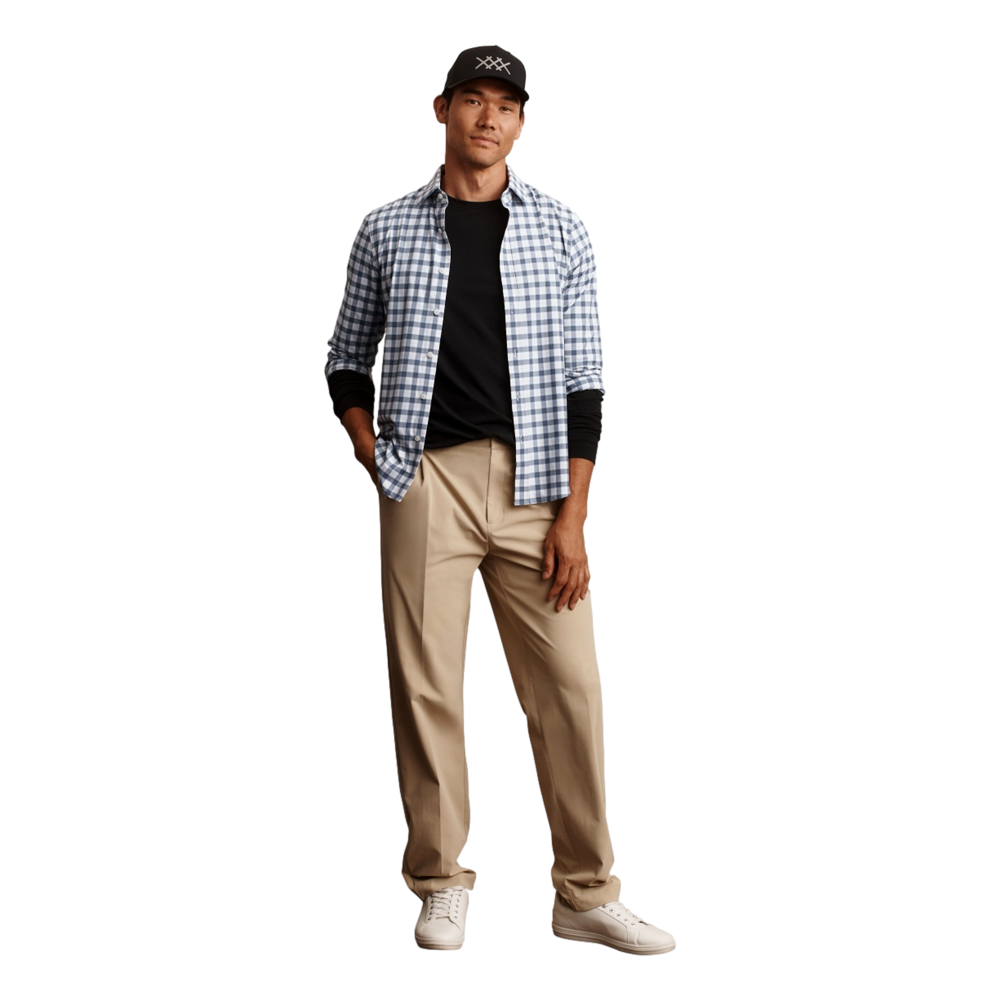 State Of Mind Button Up Men's Golf Polo Shirt