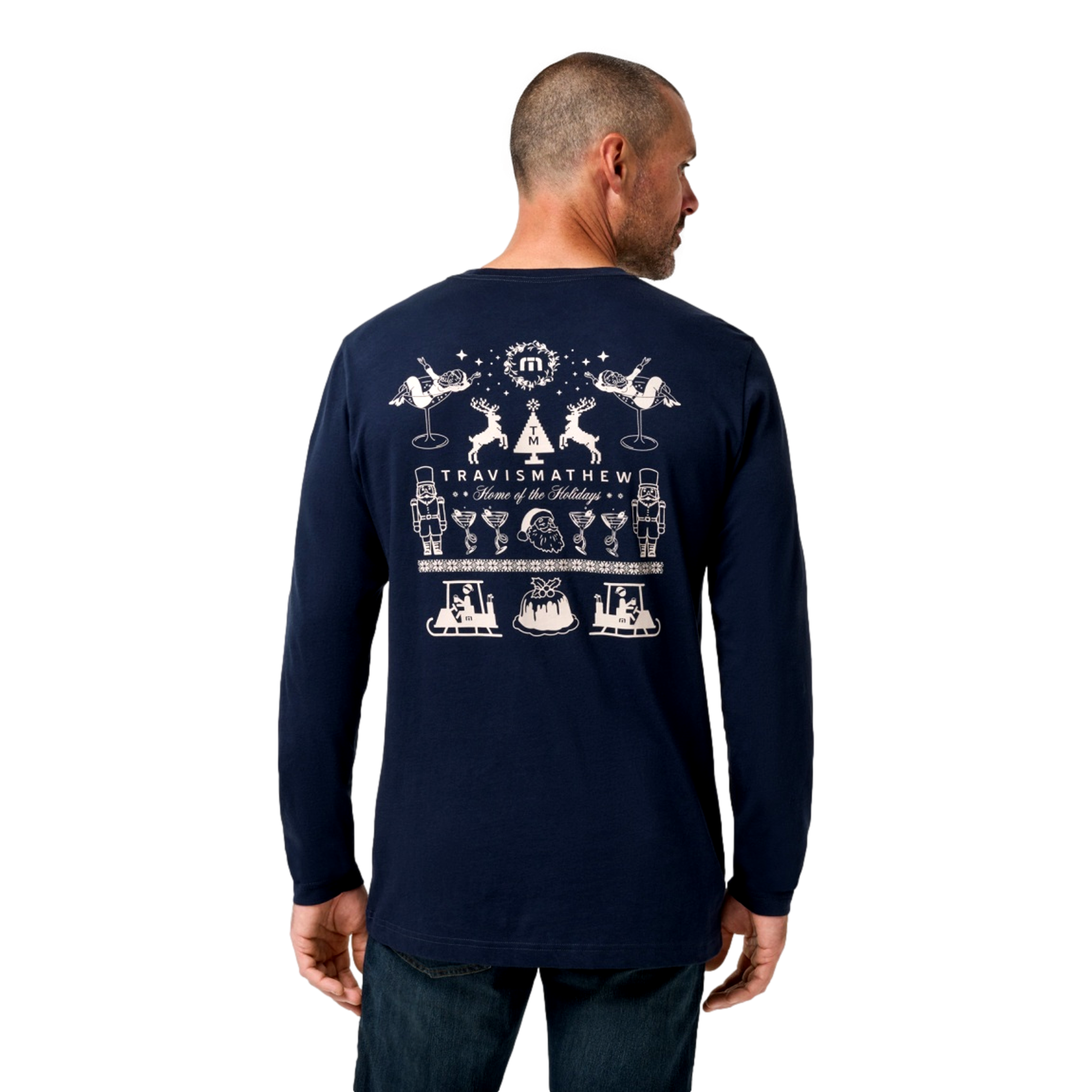 Winter Wonder Men's Long Sleeve Golf T-Shirt