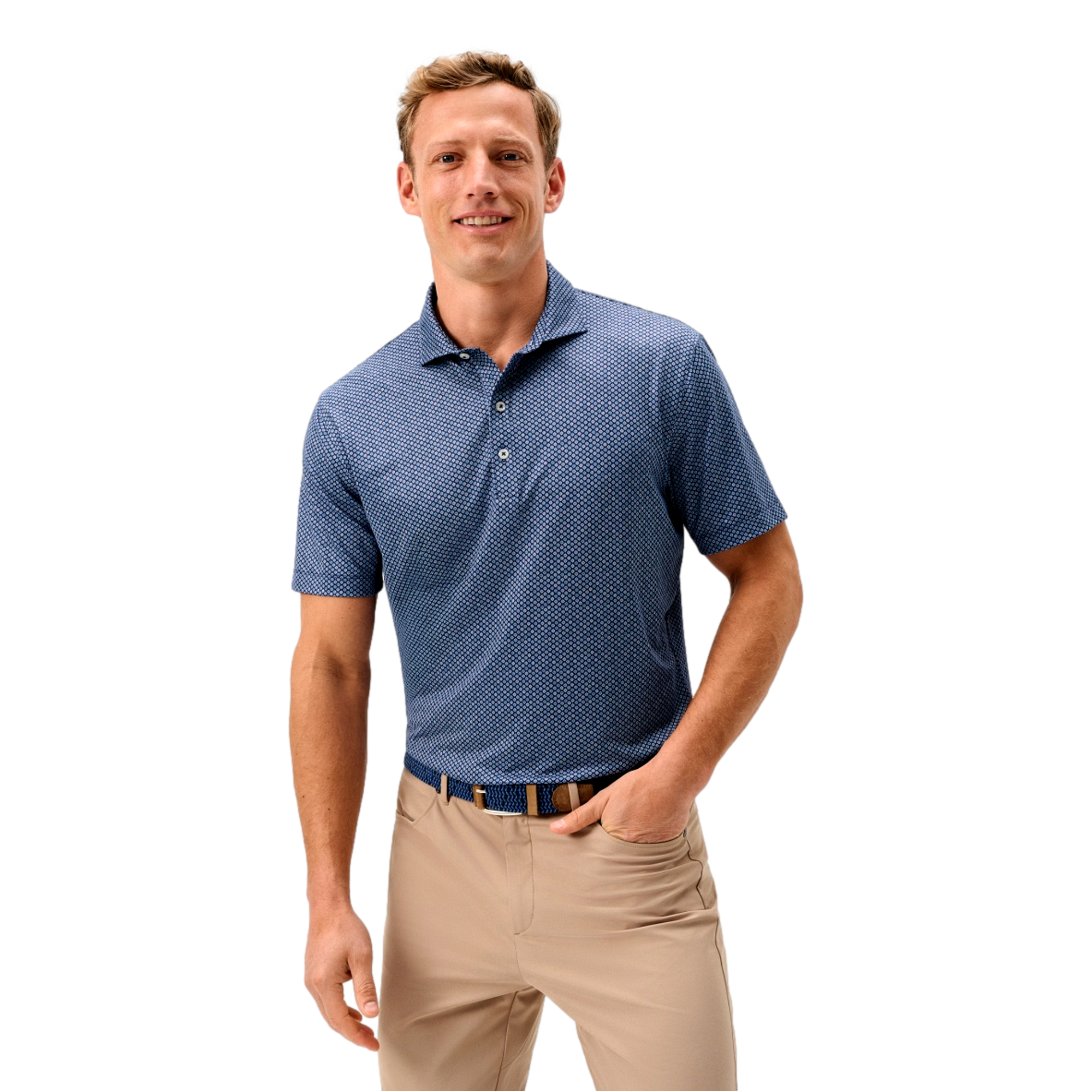Pip Floral Men's Golf Polo Shirt