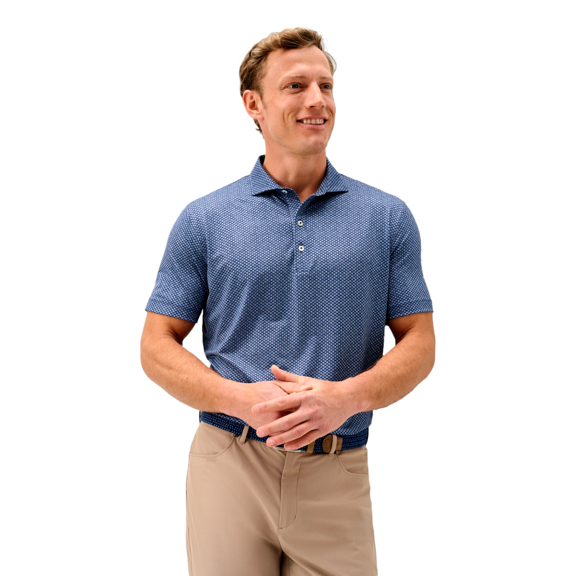 Pip Floral Men's Golf Polo Shirt