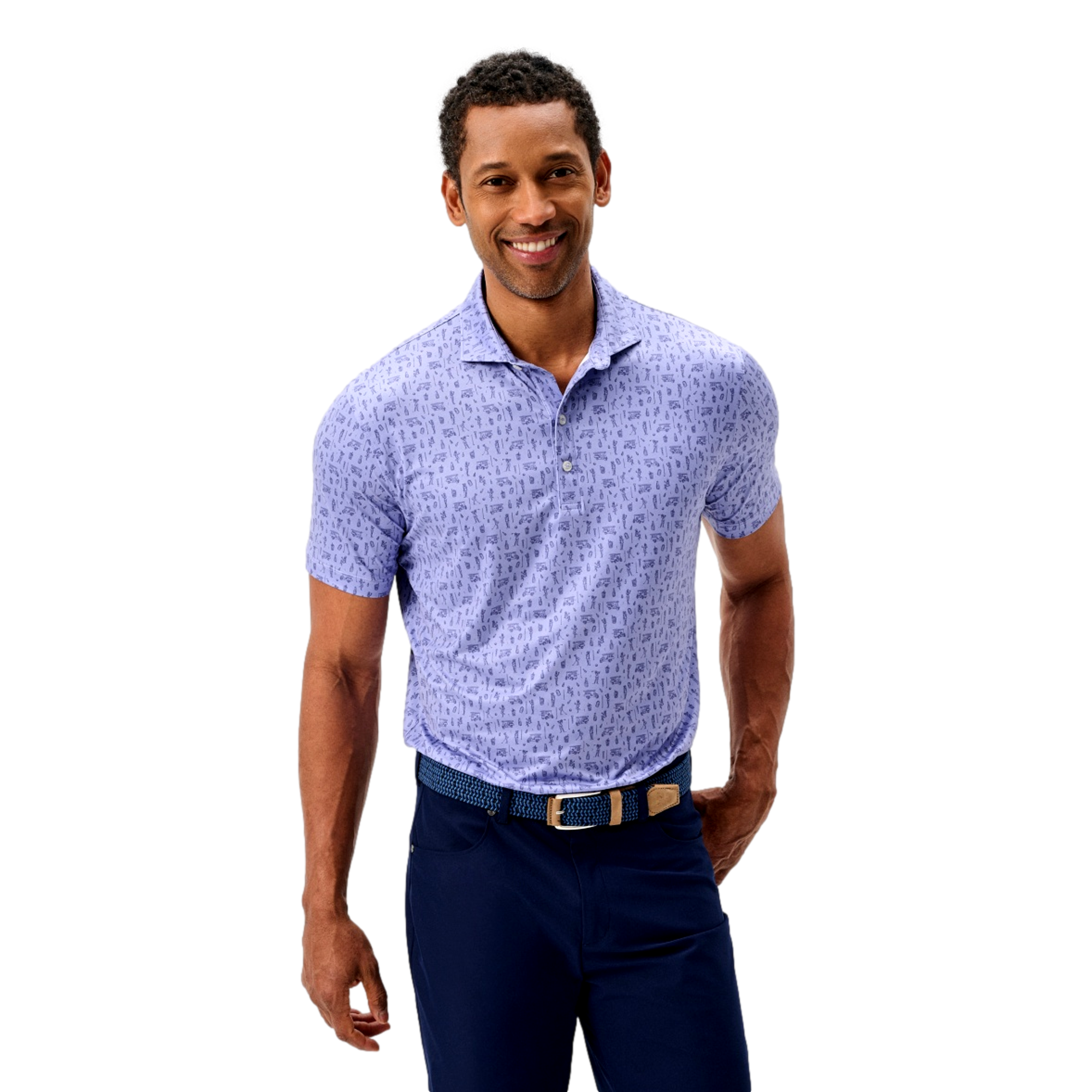 Cocktail Cart Men's Golf Polo Shirt