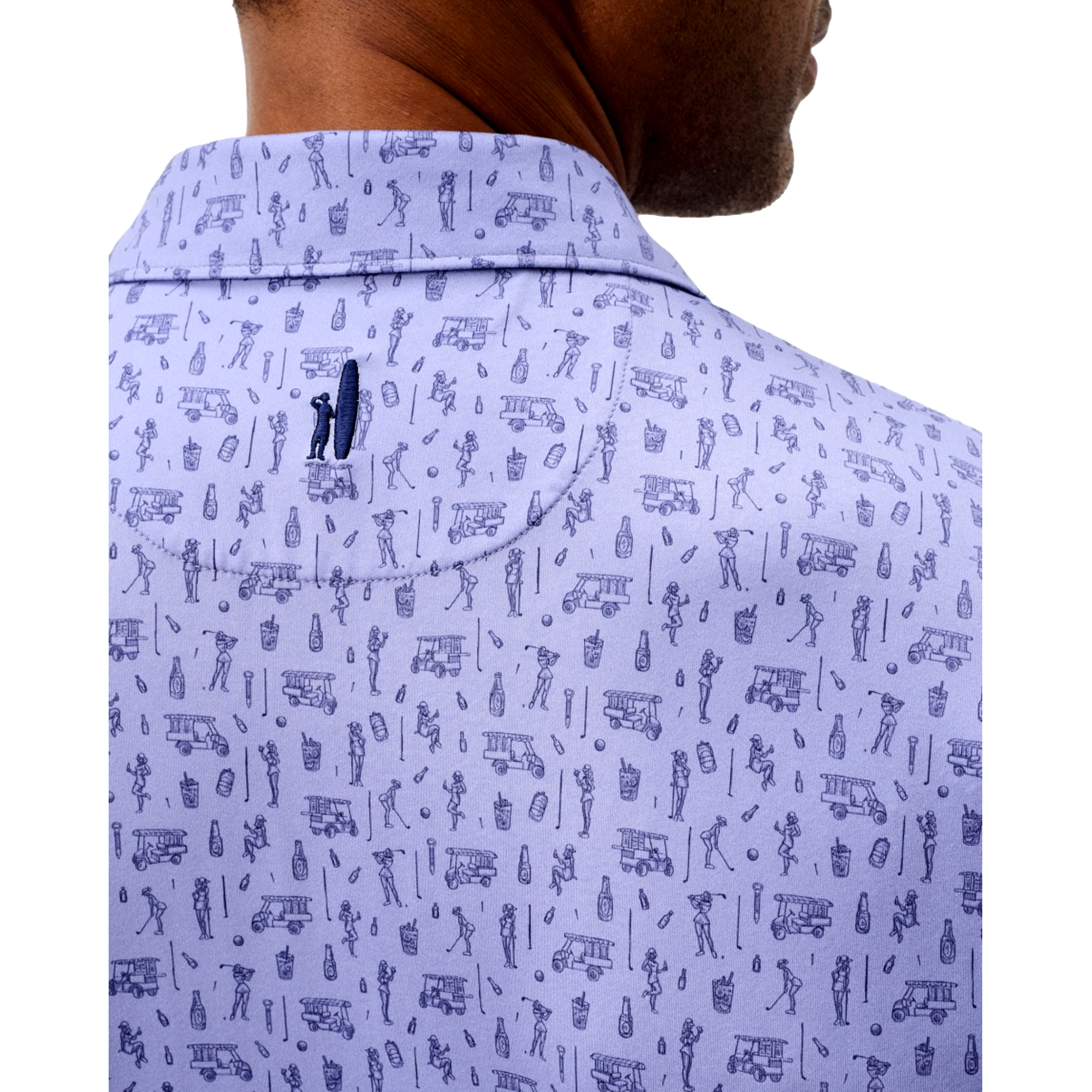 Cocktail Cart Men's Golf Polo Shirt
