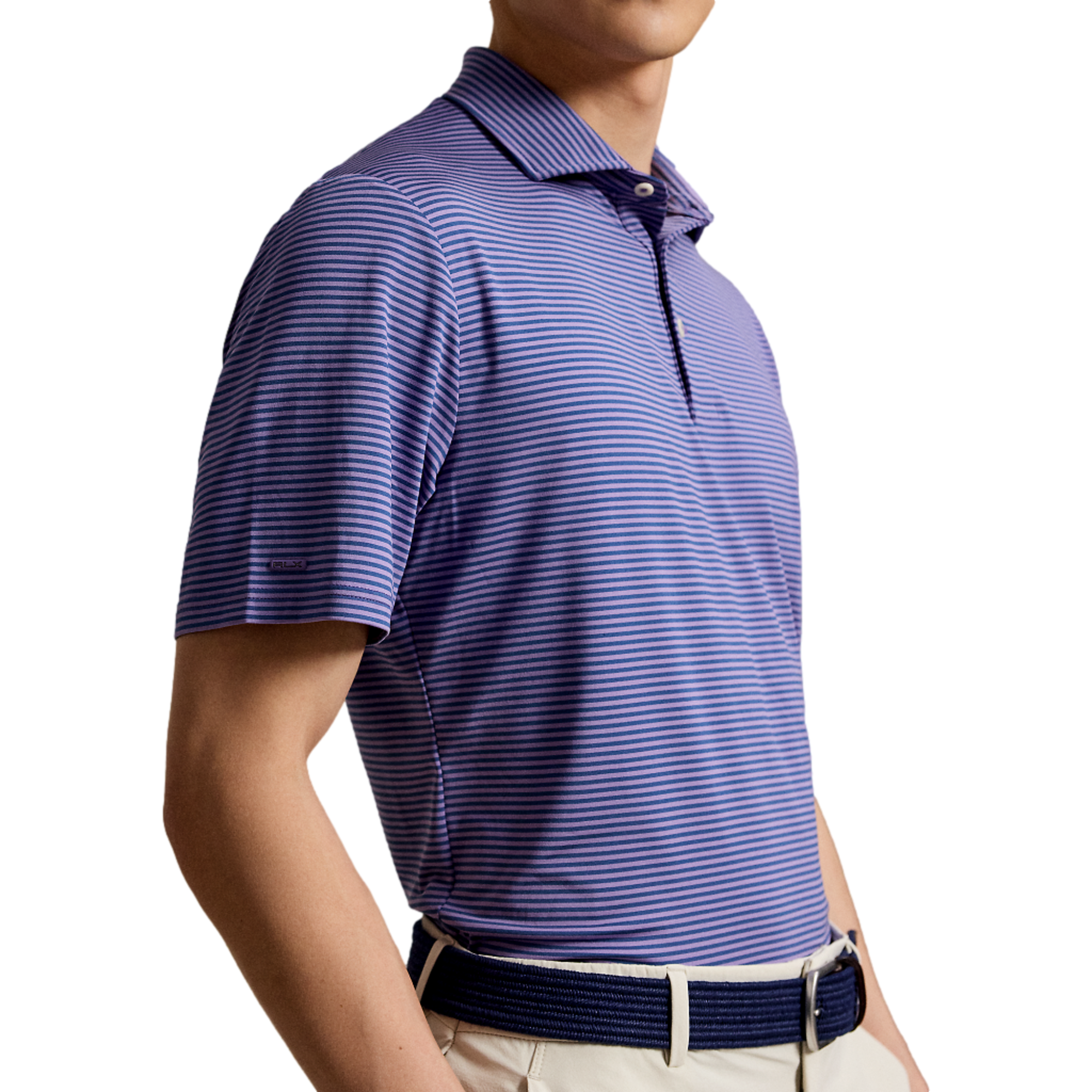 Airflow Yarn-Dyed Men's Knit Golf Polo Shirt