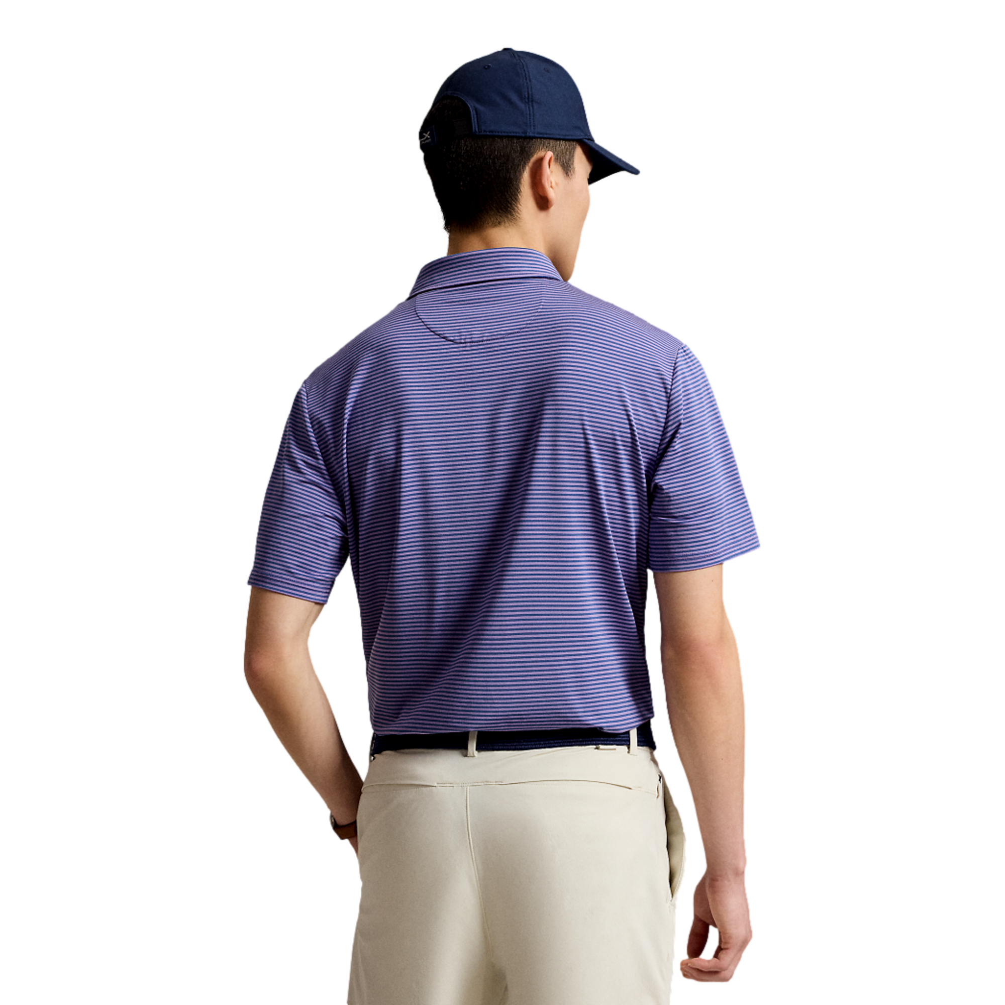 Airflow Yarn-Dyed Men's Knit Golf Polo Shirt