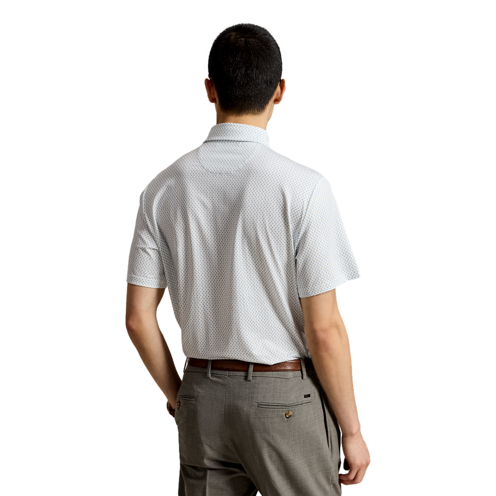 Teed Up Elevated Jersey Knit Men's Golf Polo Shirt