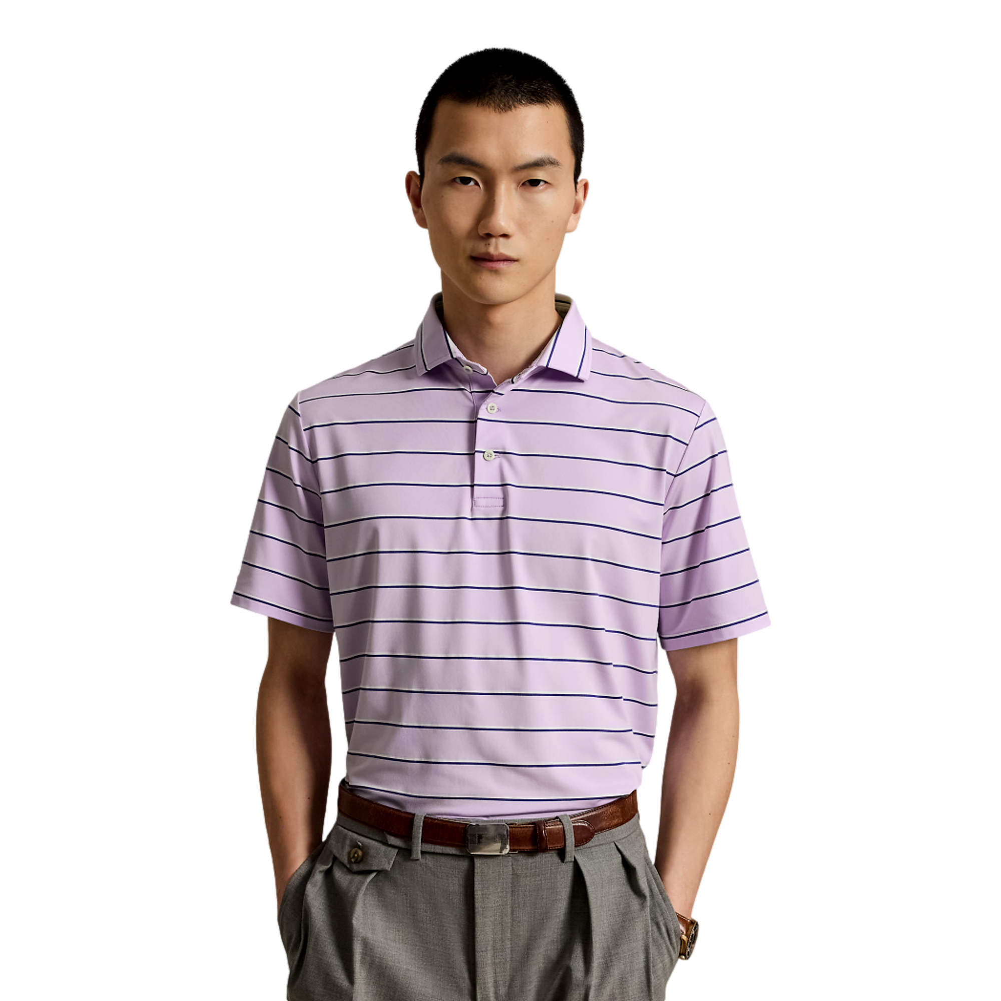 Airflow Tarn-Dyed Knit Men's Golf Polo Shirt