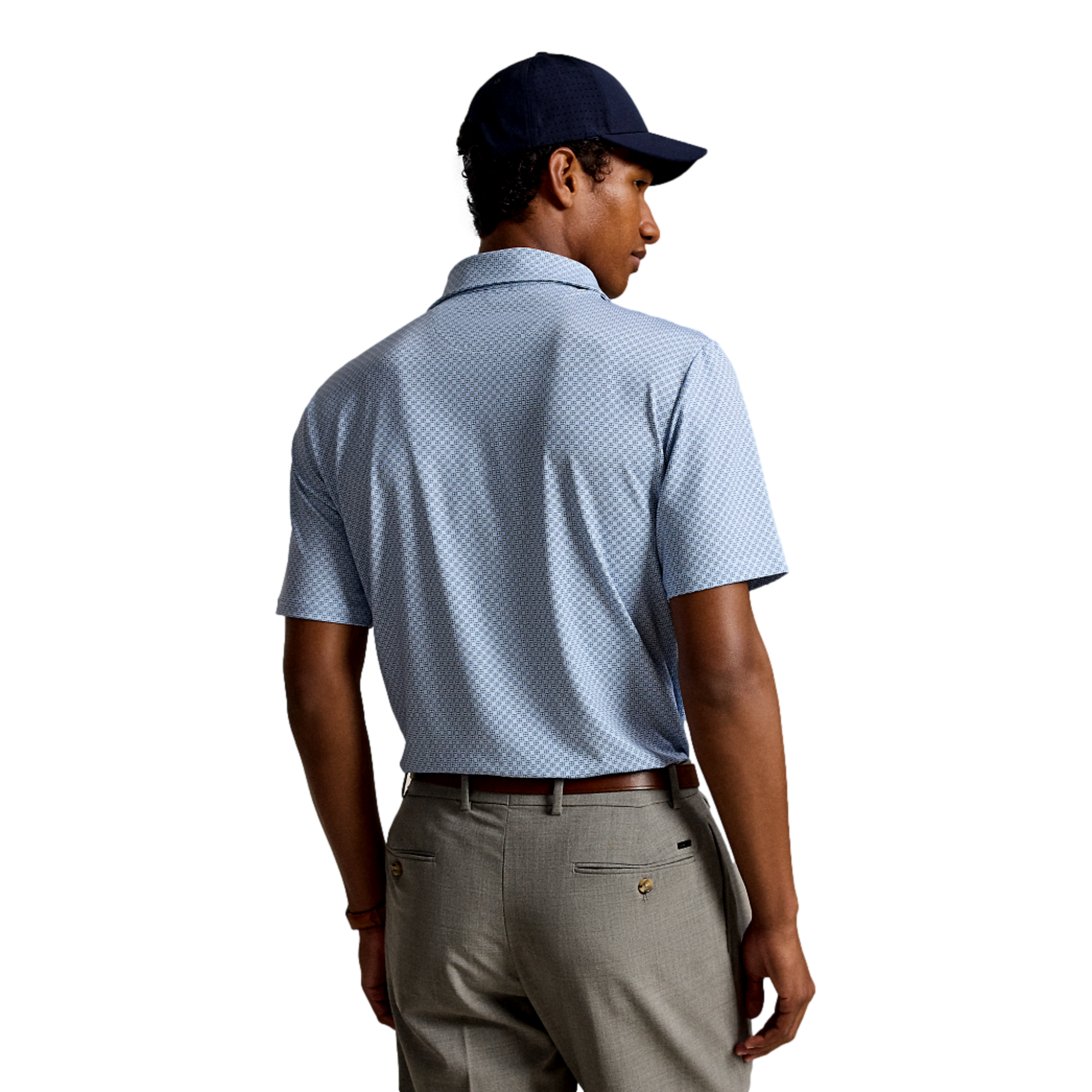 Airflow Printed Knit Men's Golf Polo Shirt