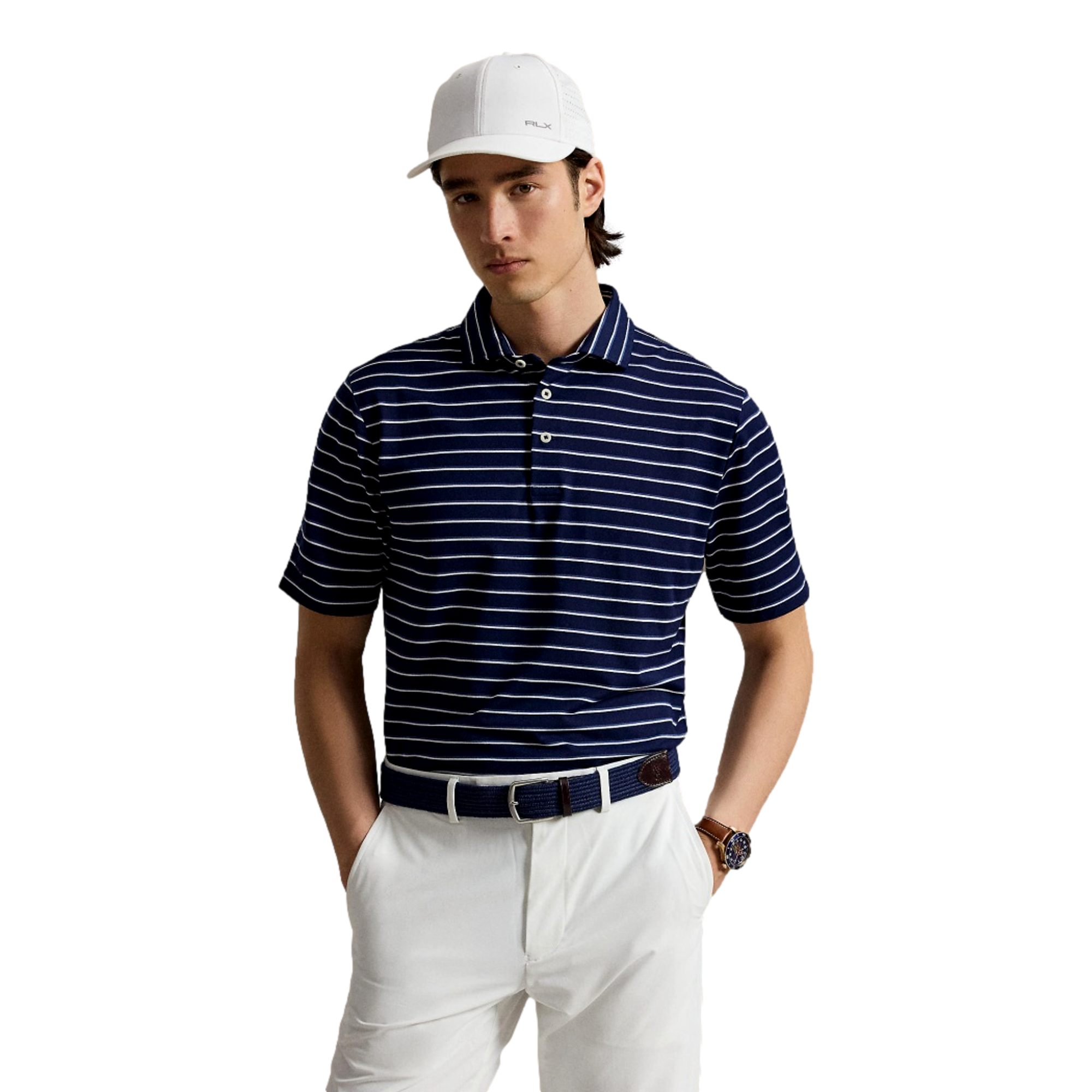 Tour Pique Yarn-Dyed Knit Men's Golf Polo Shirt