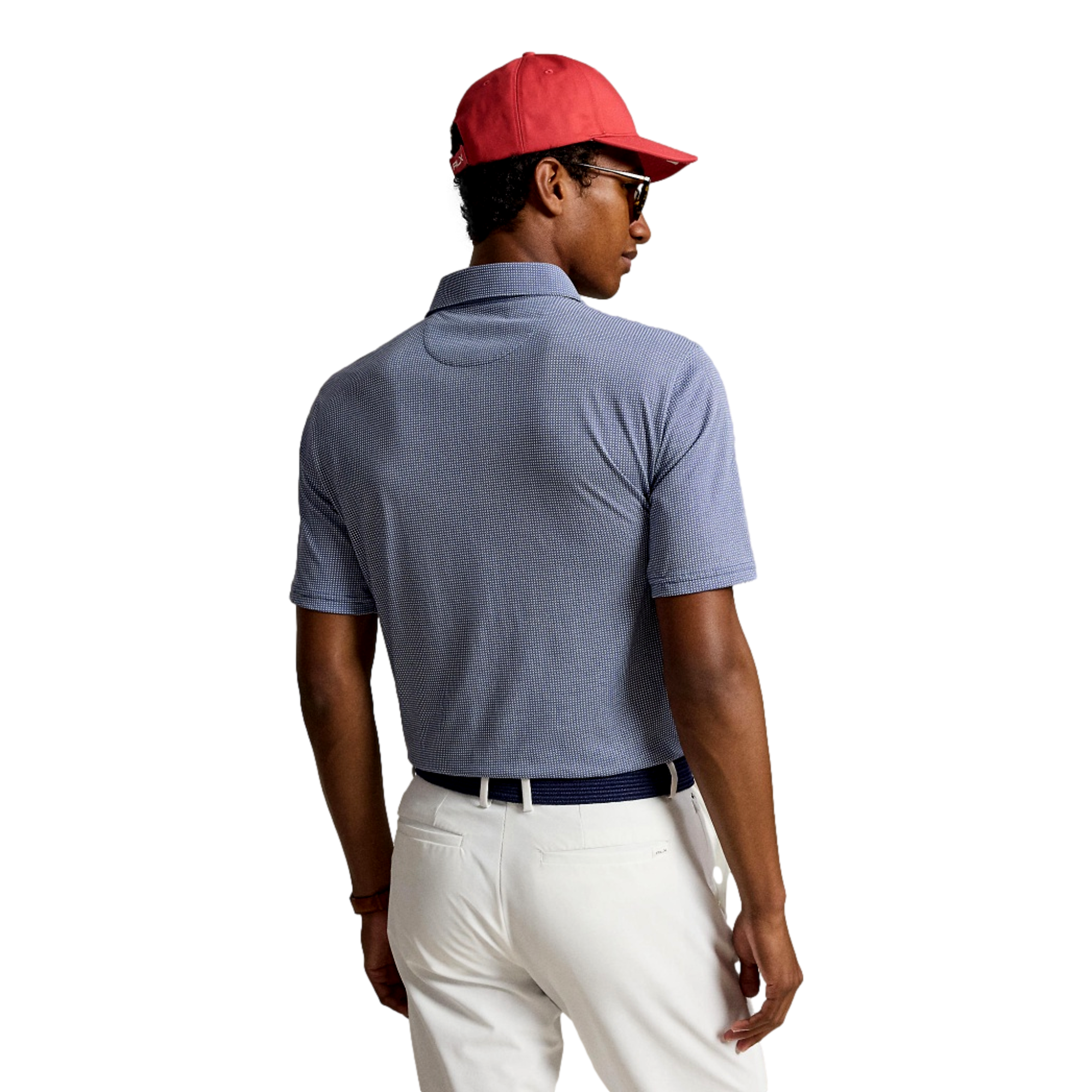 Old Course Grid Cotton Jersey Men's Golf Polo Shirt