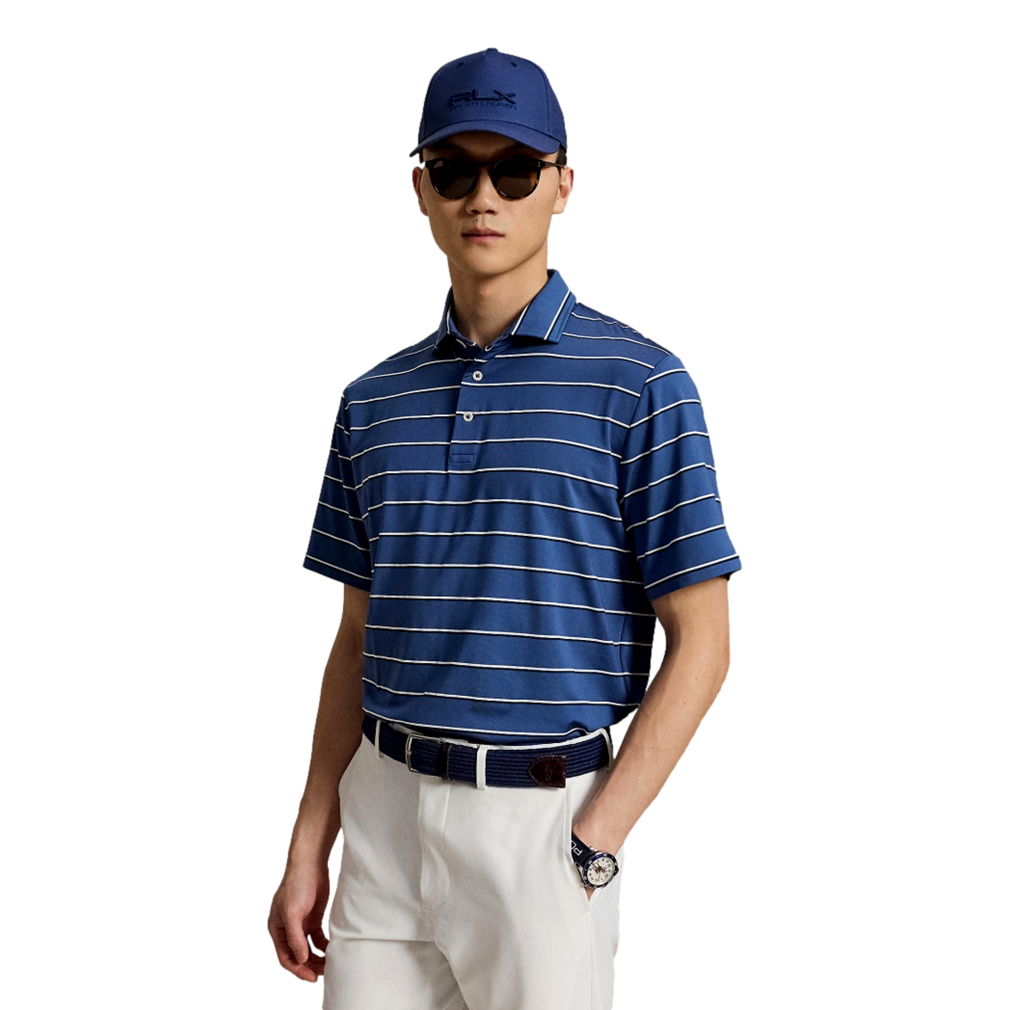 Airflow Yarn-Dyed Knit Men's Golf Polo Shirt