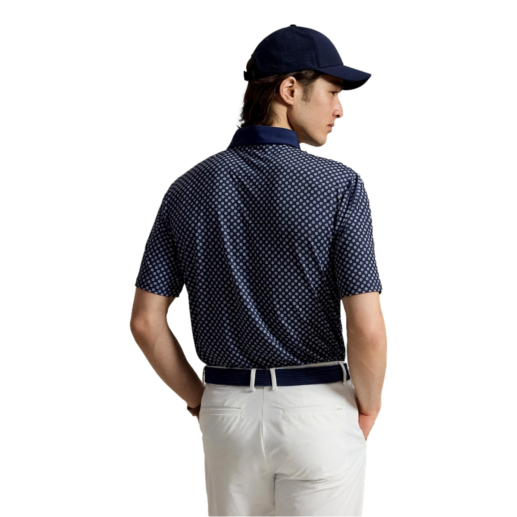 Airflow Printed Knit Men's Golf Polo Shirt
