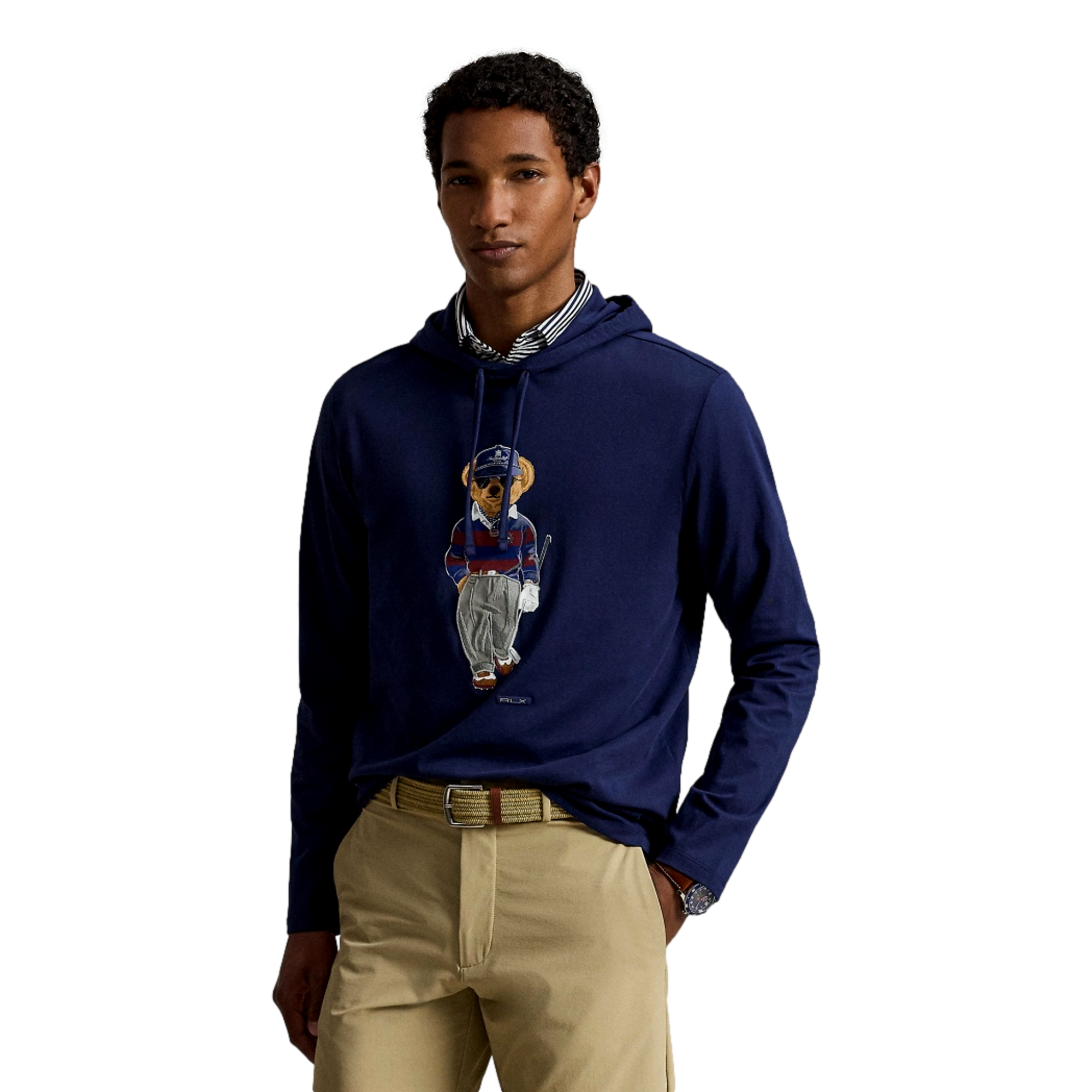 Novelty Bear Fleece Men's Golf Hoodie