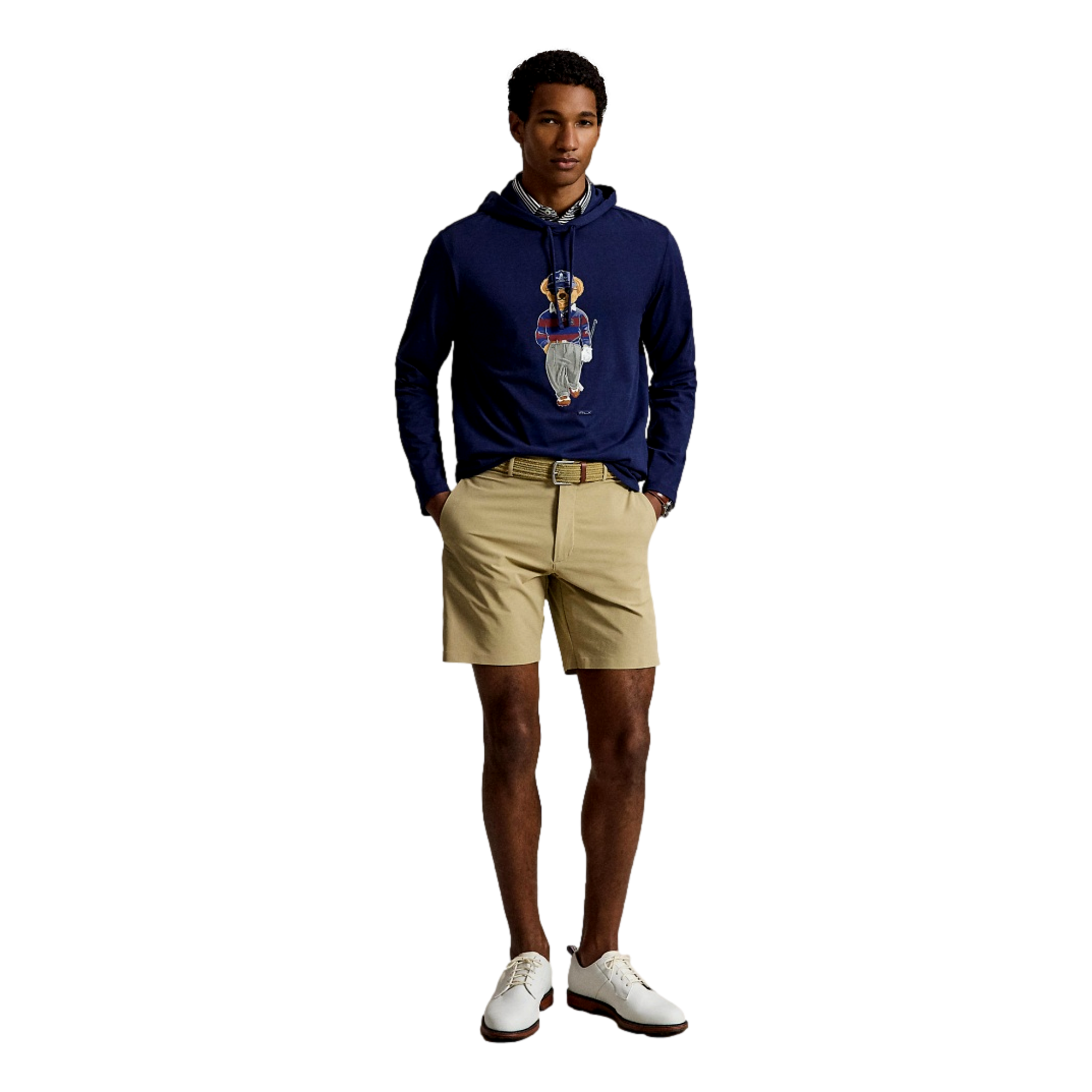 Novelty Bear Fleece Men's Golf Hoodie