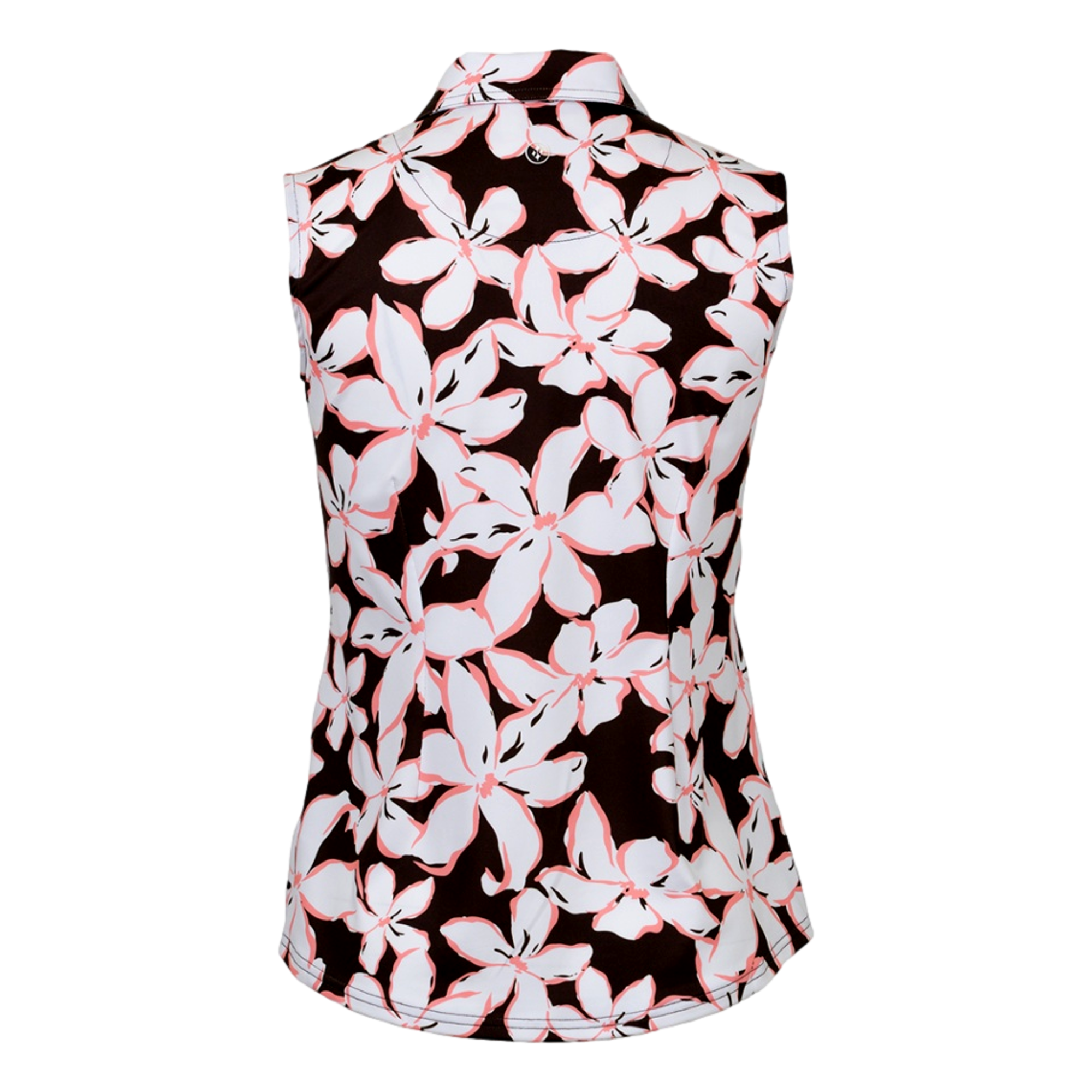 Print Women's Sleeveless Golf Polo