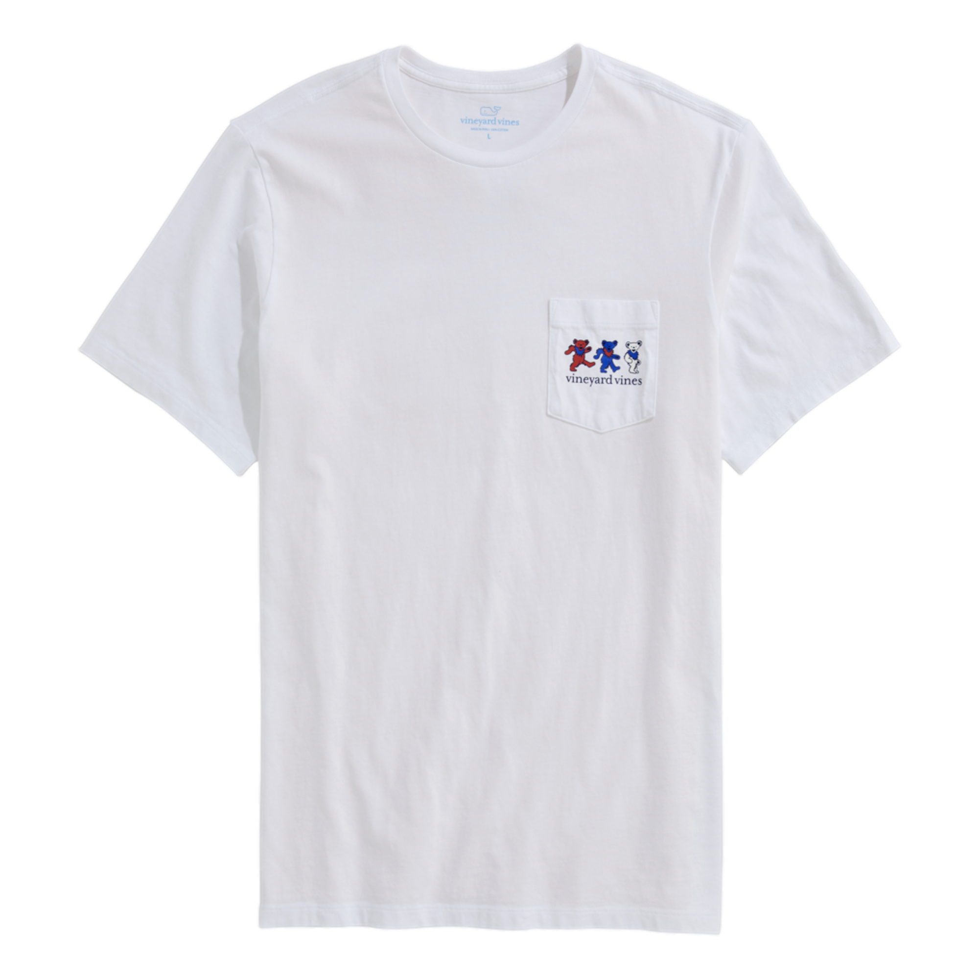 Grateful Dead Americana Dancing Bears Men's Golf T-Shirt